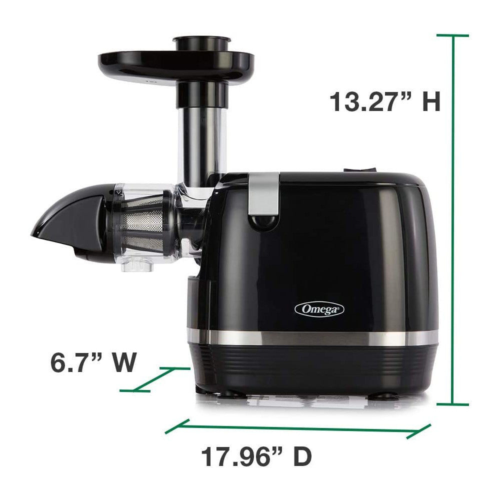 OMEGA Cold Press 365 Juicer - Slow Masticating Extractor H3000R for Healthy Juicing - Perfect for Home, Gym & Office Use
