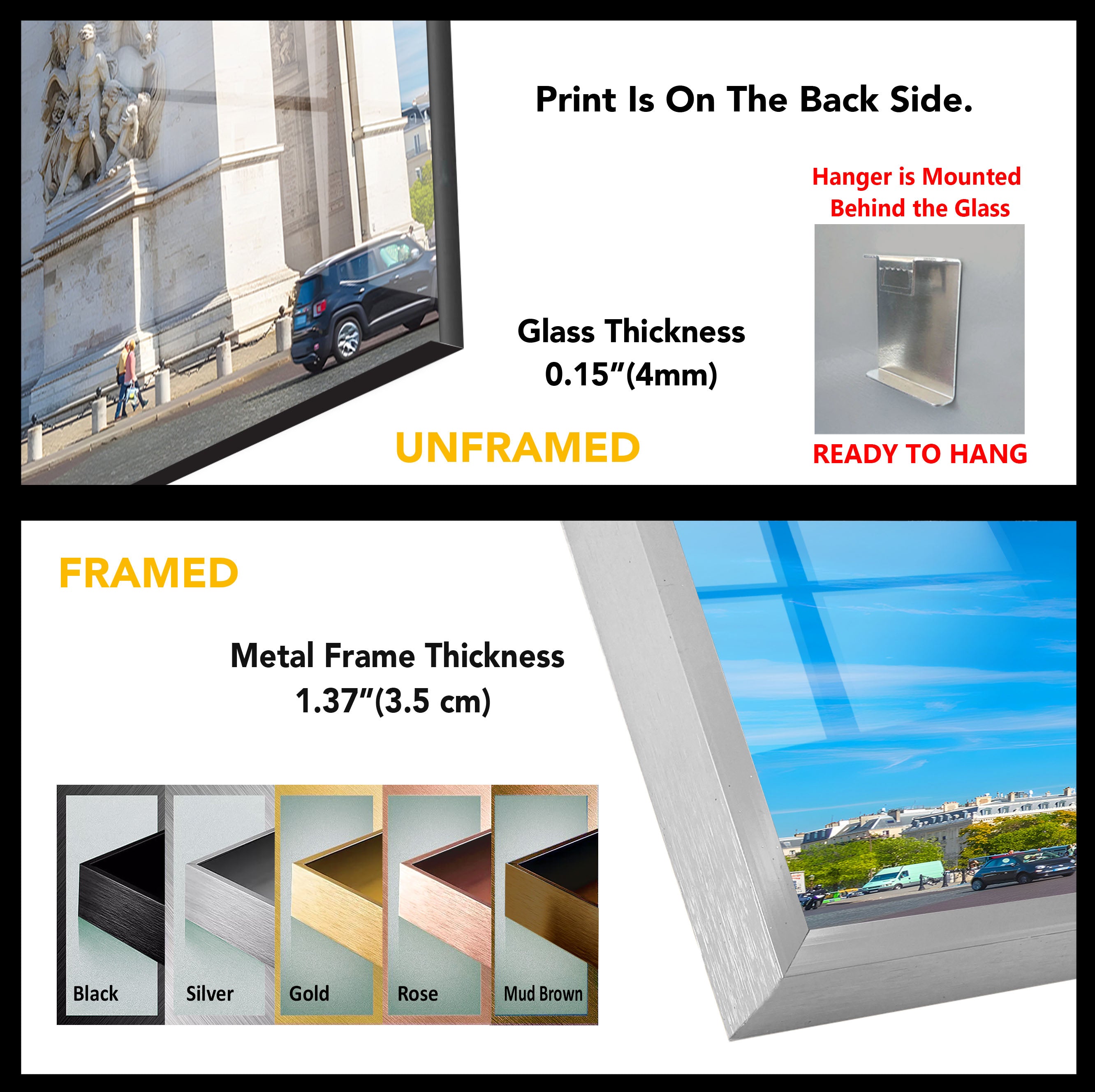 Arc de Triomphe Paris Replica - Classic French Landmark Sculpture for Home Decor, Office Display & Gift Giving