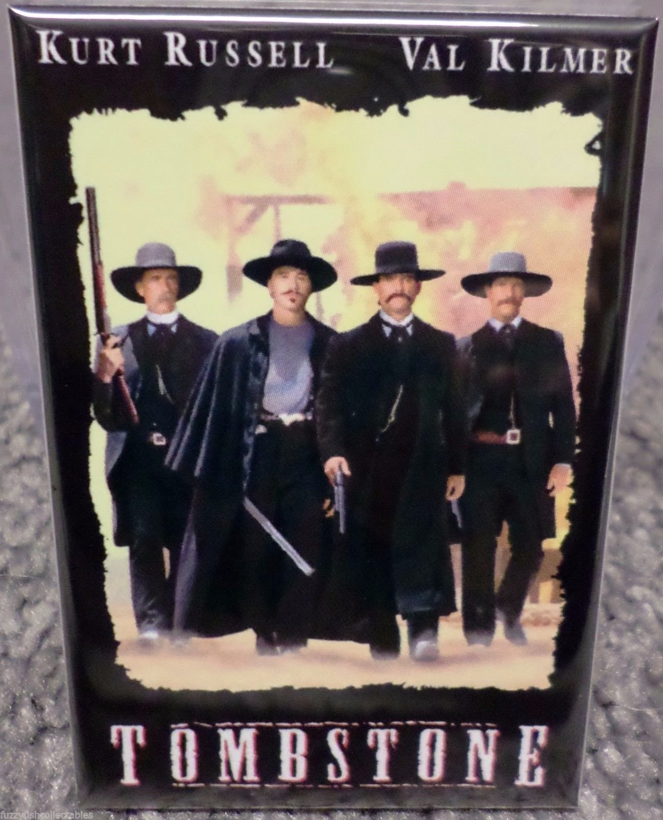 Tombstone Movie Poster Refrigerator Magnet 2x3 Inches - Western Film Decor for Fridge, Lockers & Metal Surfaces - Perfect for Movie Fans & Home Decor