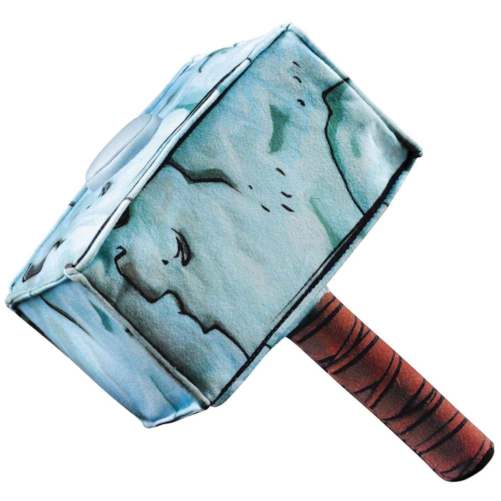 Marvel Super Hero Squad Thor Soft Hammer Toy for Kids - Safe Foam Hammer for Role Play & Superhero Costume Accessories - Perfect for Birthday Gifts & Pretend Play