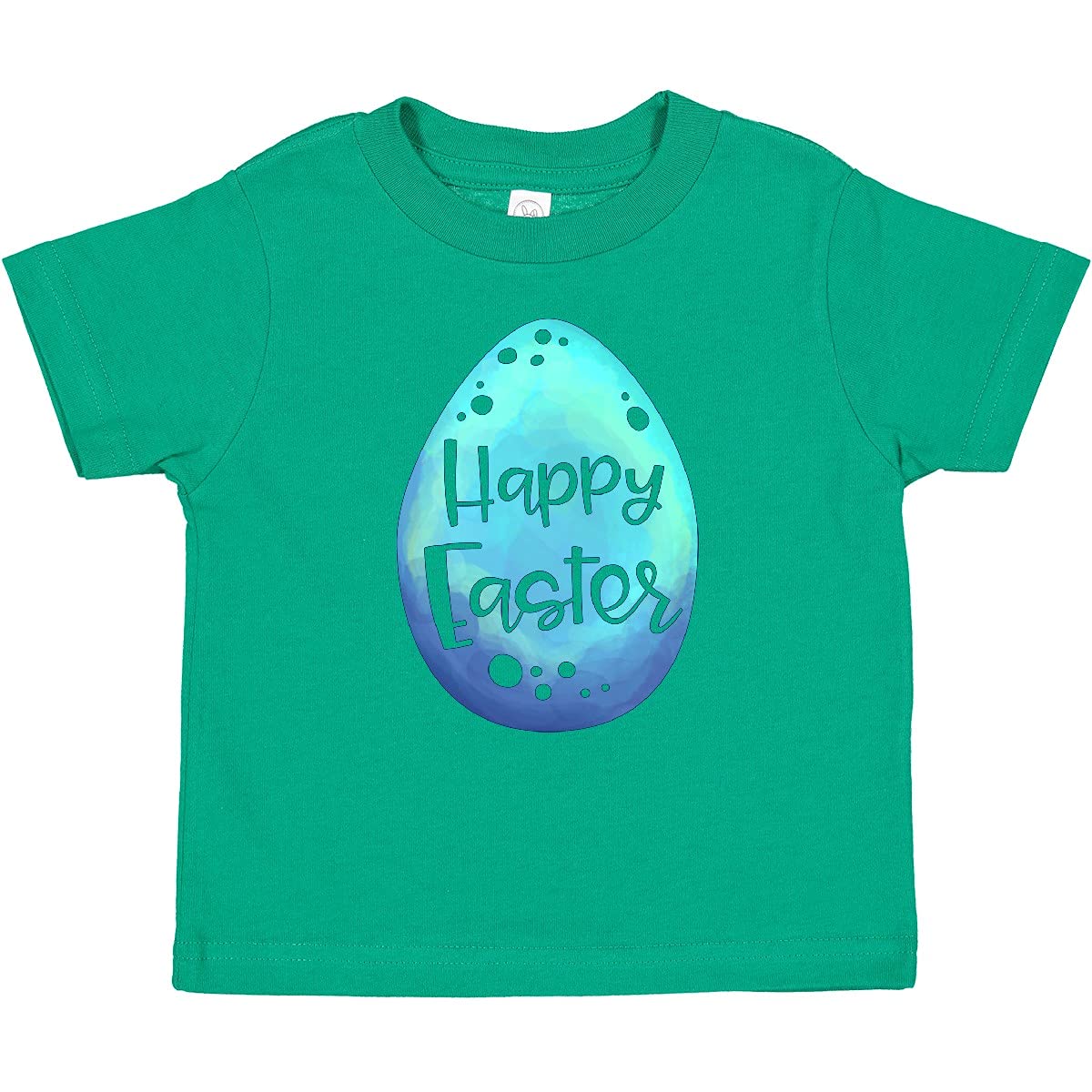 Inktastic Happy Easter Blue Easter Egg Baby T-Shirt - Cute Easter Outfit for Toddlers & Infants - Perfect for Easter Egg Hunts, Family Photos & Spring Celebrations