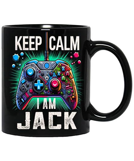 Personalized 11oz Black Gaming Mug with Name - Custom Video Game Coffee Cup for Women & Men - Perfect Gift for Gamers, Birthday, Christmas - Ideal for Gaming Sessions, Office, or Home Use