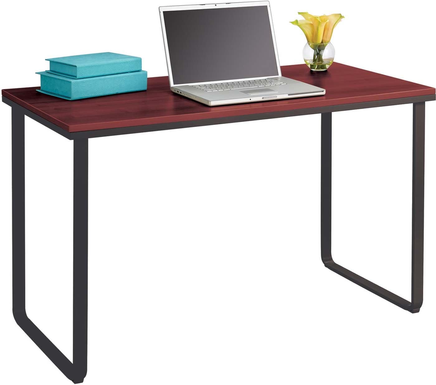 Safco 1943 Wood Top Table Desk - Sturdy Office & Home Workstation for Writing, Studying & Computer Use
