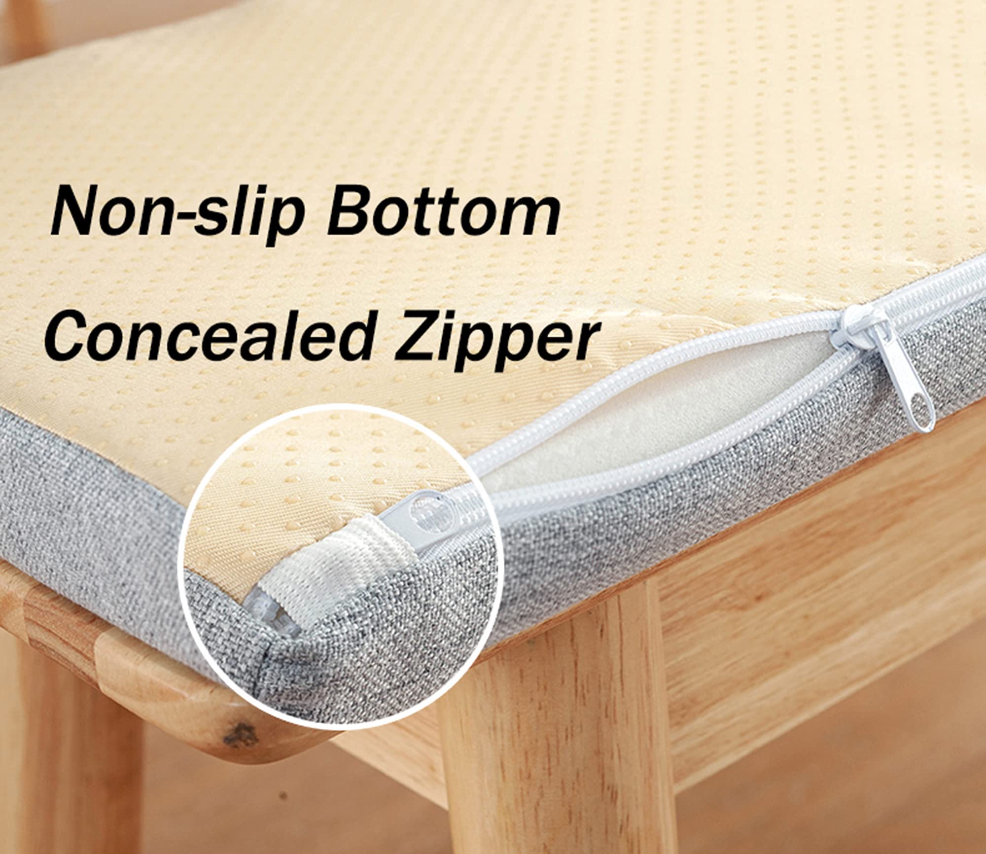 **Outdoor & Indoor Bench Cushion – 2-3 Seater Removable Non-Slip Cover with Ties – Perfect for Kitchen, Dining, Garden, Patio & Swing Seats**    *(Ideal for enhancing comfort on benches, swings, and outdoor furniture – weather-resistant and stylish for any setting!)*
