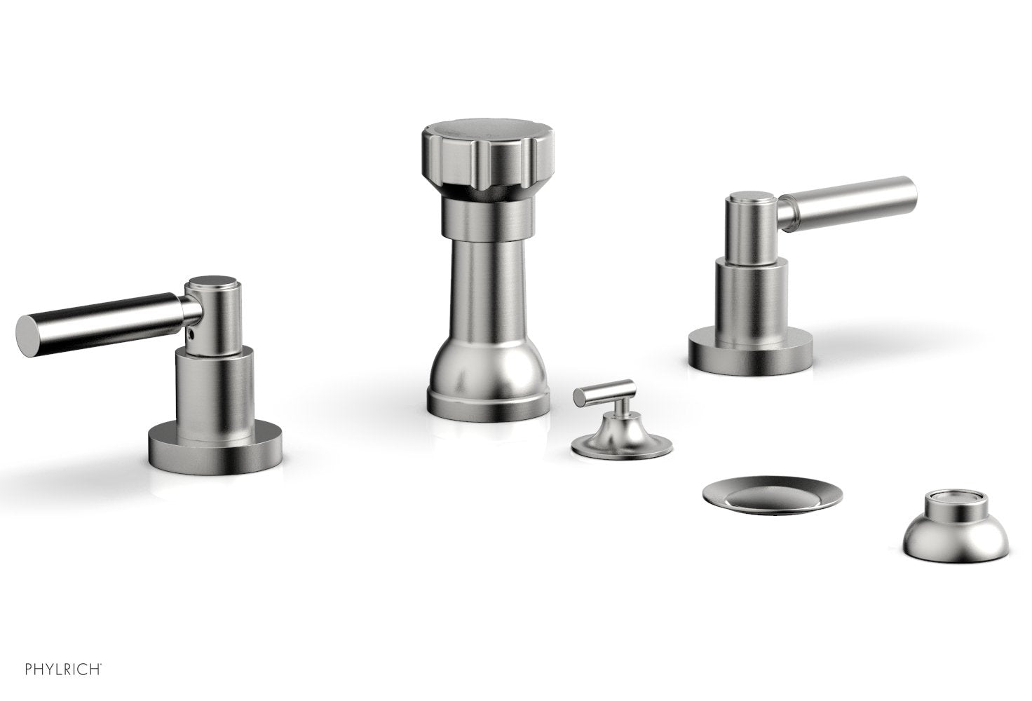 BASIC Four Hole Bidet Faucet Set with Lever Handles D4130 - Perfect for Modern Bathroom Upgrades and Hygienic Personal Care