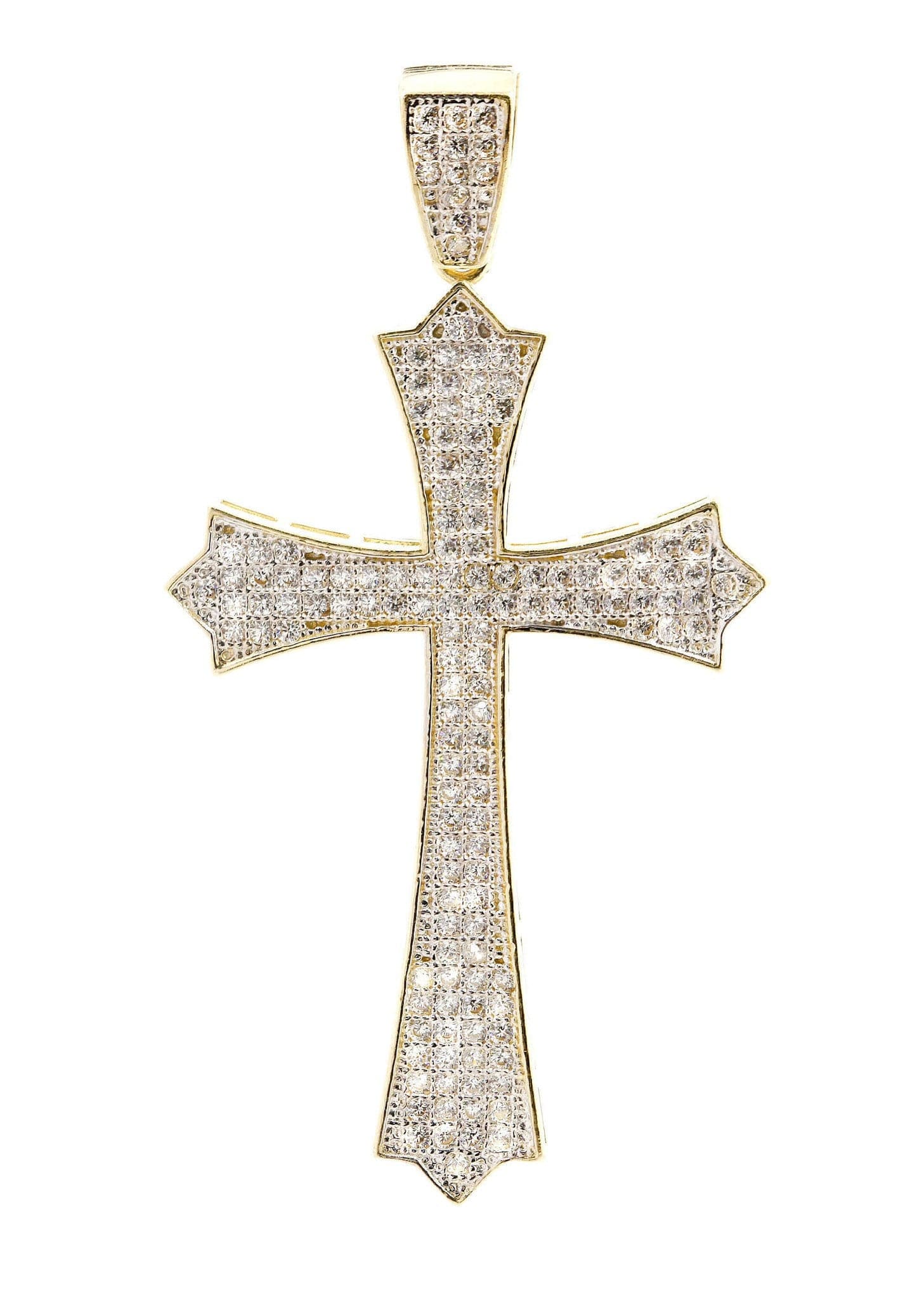 10K Gold Cross Pendant Necklace for Women & Men - 4.8 Grams Durable Religious Jewelry - Perfect for Baptism, Confirmation, First Communion & Everyday Wear