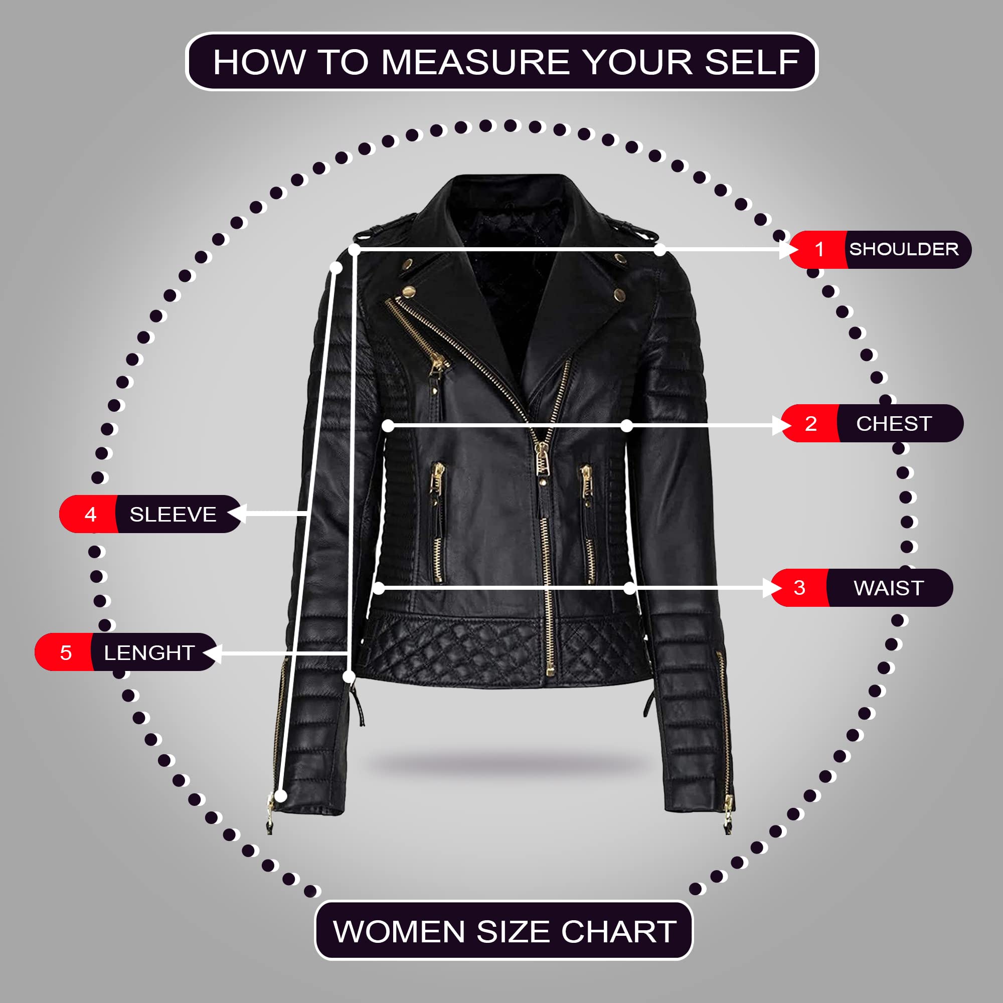 SpazeUp Women's Black Asymmetrical Cafe Racer Motorcycle Jacket - Genuine Leather Biker Jacket for Women | Stylish Outerwear for Riding, Night Out & Casual Wear