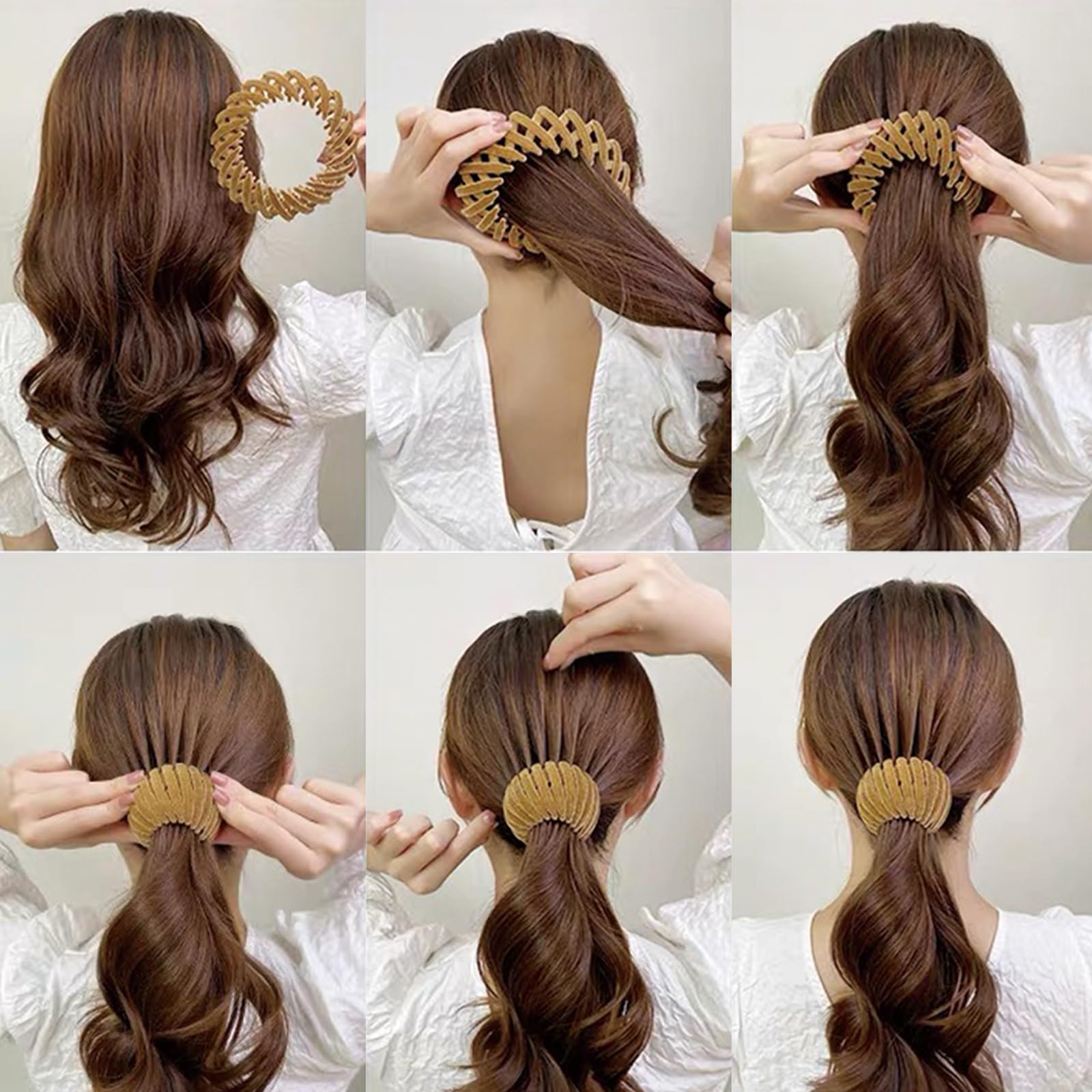 7PCS Women's Hair Clips & Bun Holders for Styling & Parties
