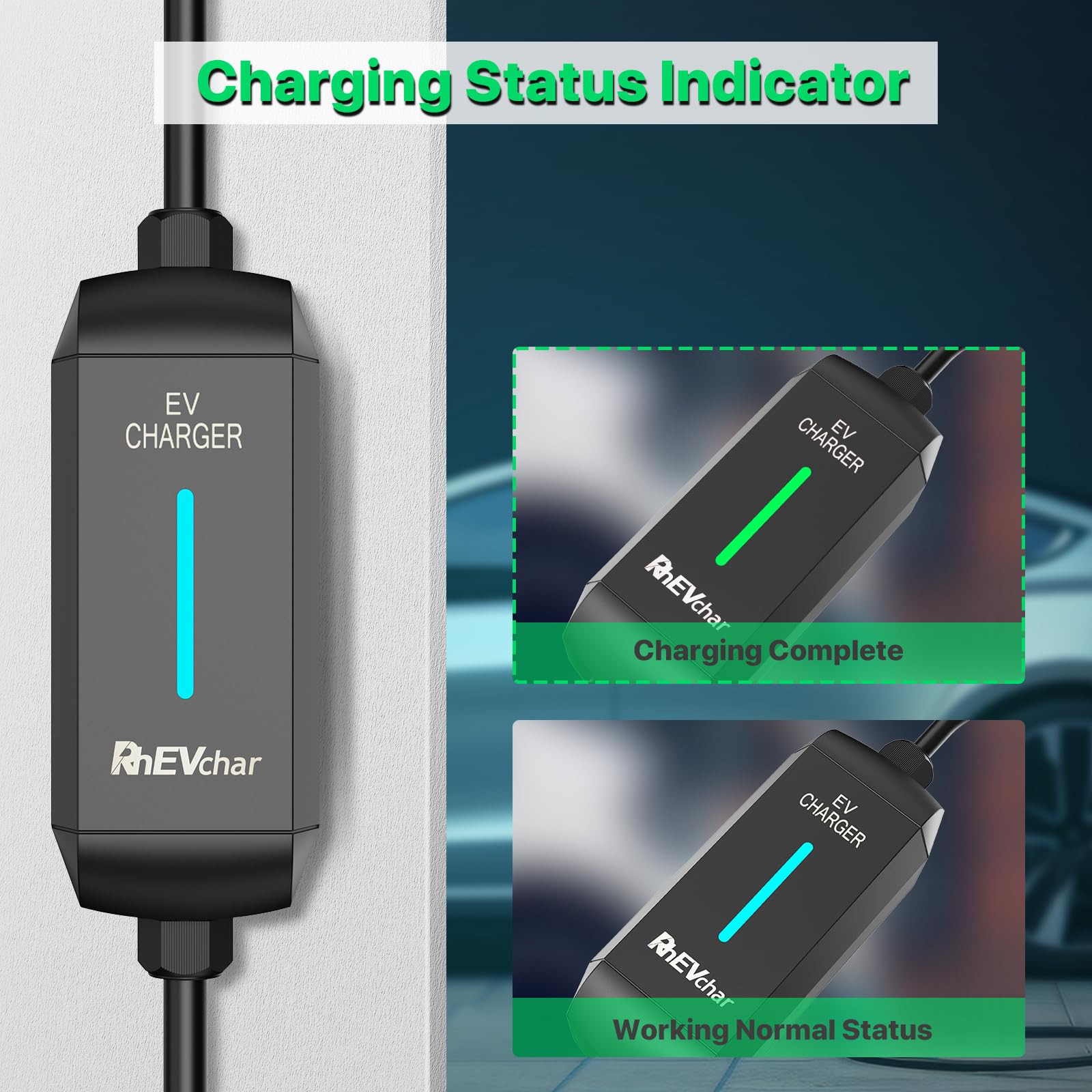 Tesla Level 2 EV Charger 32A 240V with NACS Connector & 14-50 Plug | 25ft Cable | Fast Charging for All Tesla Models & Electric Vehicles | Perfect for Home, Garage & Road Trip Charging