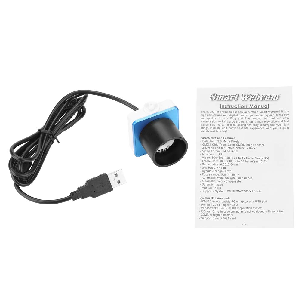 Mugast 1.25 Inch Telescope Eyepiece - 300K Pixel Digital Camera with USB 2.0 Cable for Astrophotography | Perfect for Stargazing, Moon Observation & Celestial Photography