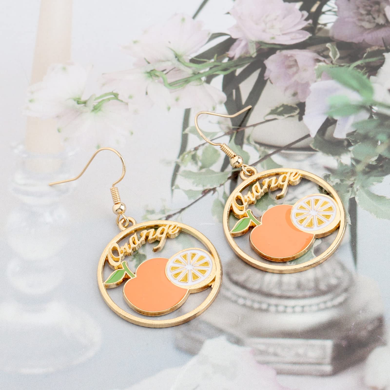 MYOSPARK Fruit Earrings - Stylish Dangle Earrings for Women, Perfect Fruit Lover Gift, Fashion Jewelry for Birthday, Christmas & Holiday Gifts | Great for Summer Outfits, Beach Vacations & Casual Wear