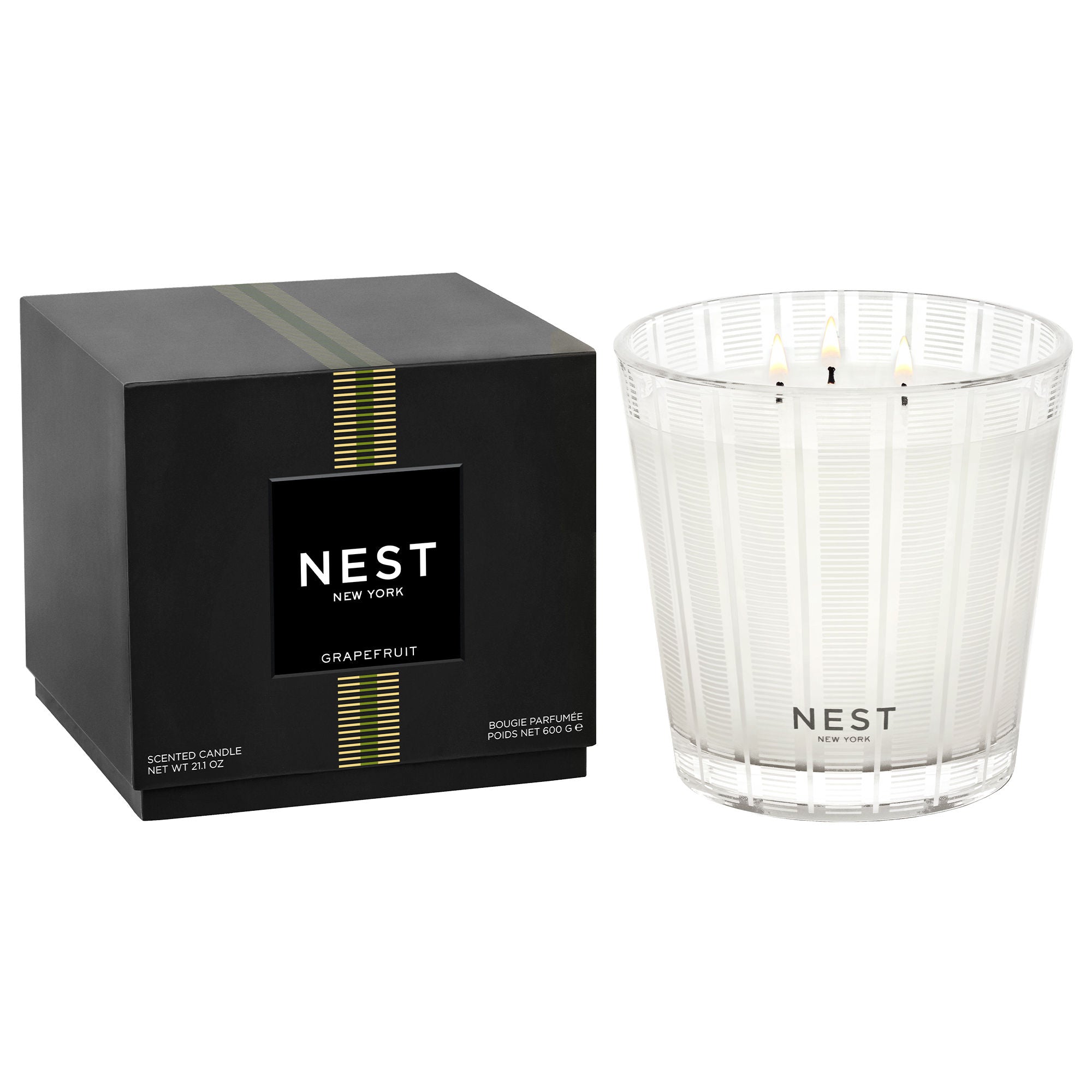 Refreshing Grapefruit Scented Soy Candle - Natural Aromatherapy for Home, Office & Relaxation - Perfect for Stress Relief & Mood Boosting