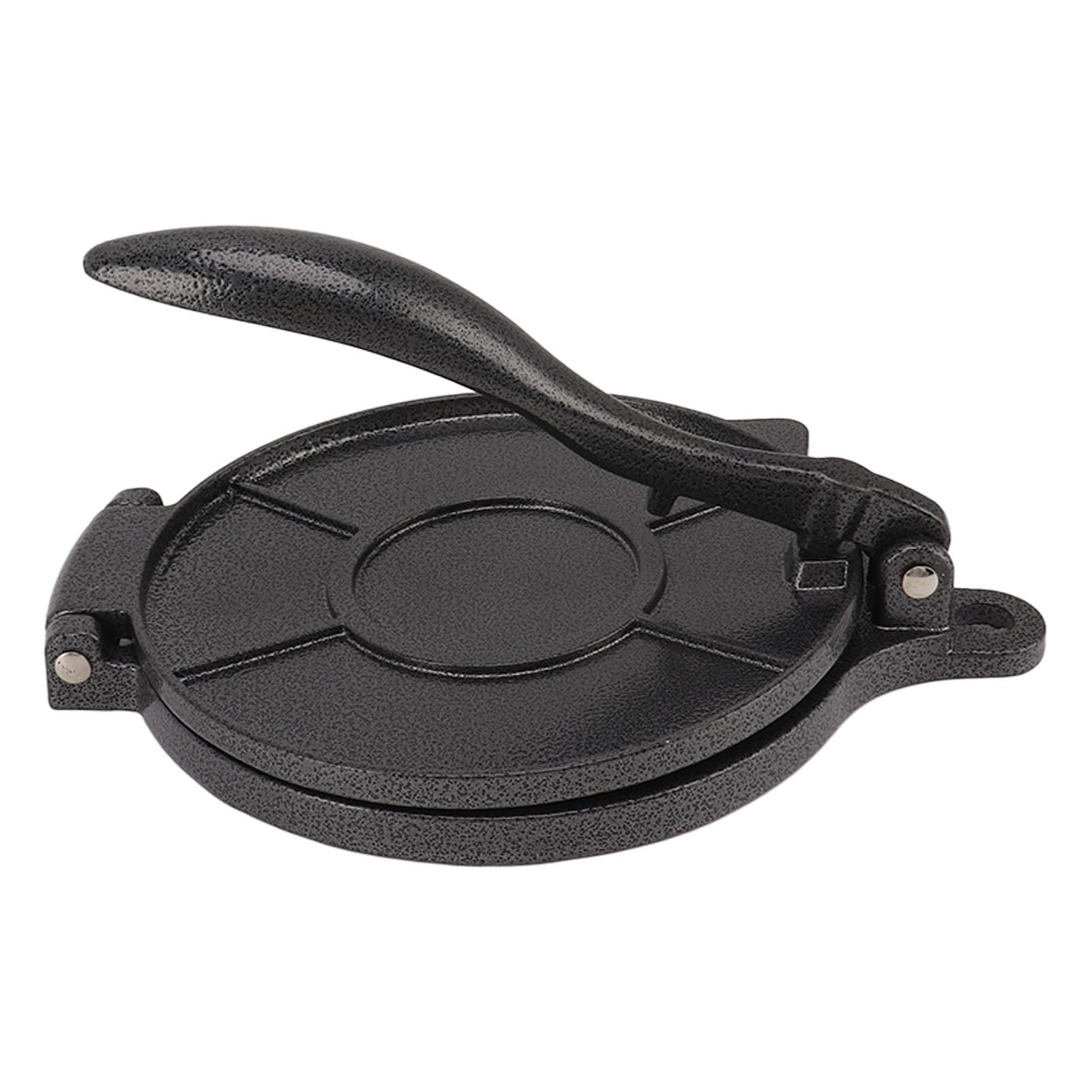 **20cm Black Tortilla Press & Roti Maker - Heavy Duty Cast Iron for Homemade Tortillas, Roti, Flatbreads - Perfect for Mexican, Indian Cuisine & Home Cooking**