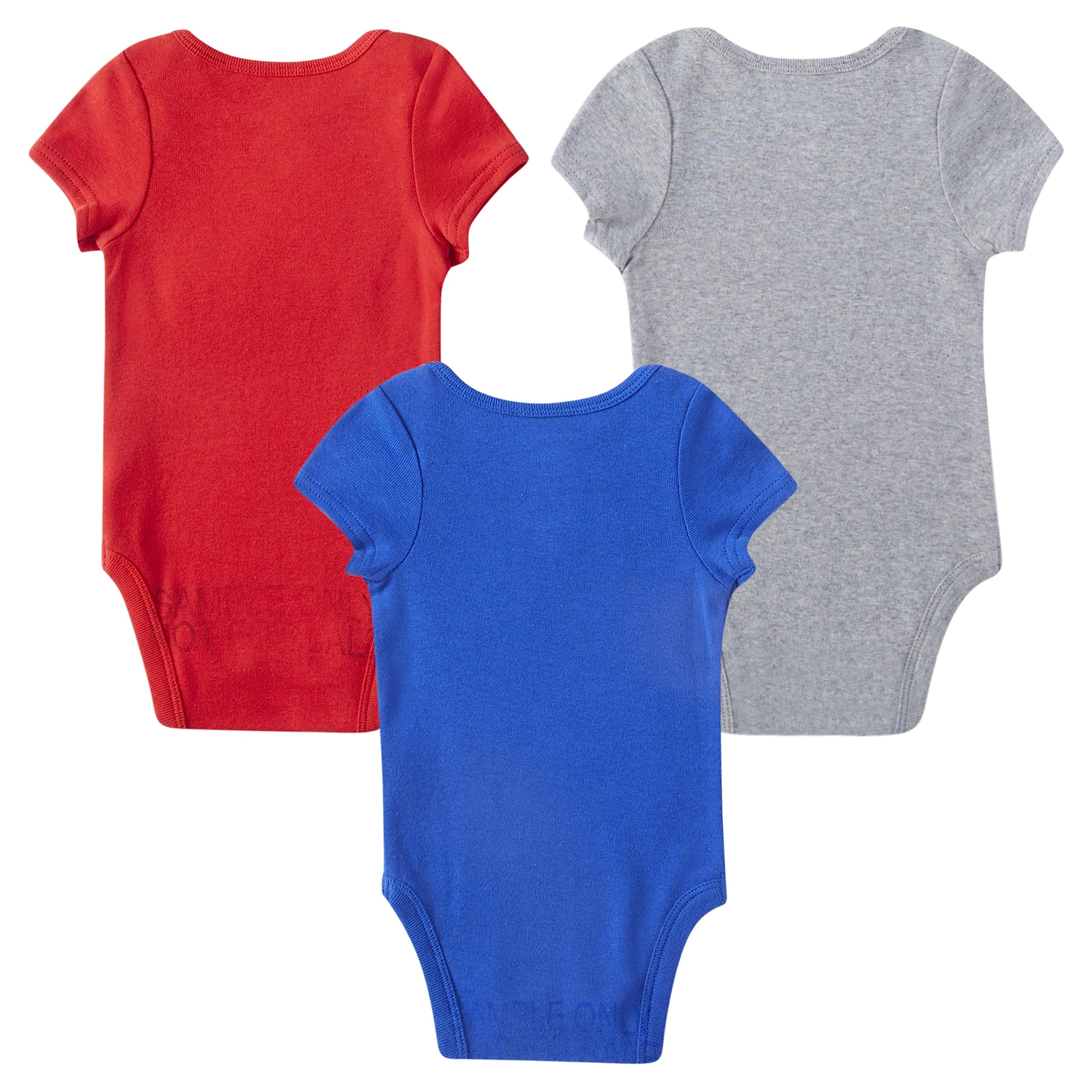 Adidas Baby Boys 3-Pack Short Sleeve Bodysuit Set - Soft Cotton Infant Onesies for Newborn & Toddler - Perfect for Sleeping, Playtime & Everyday Wear