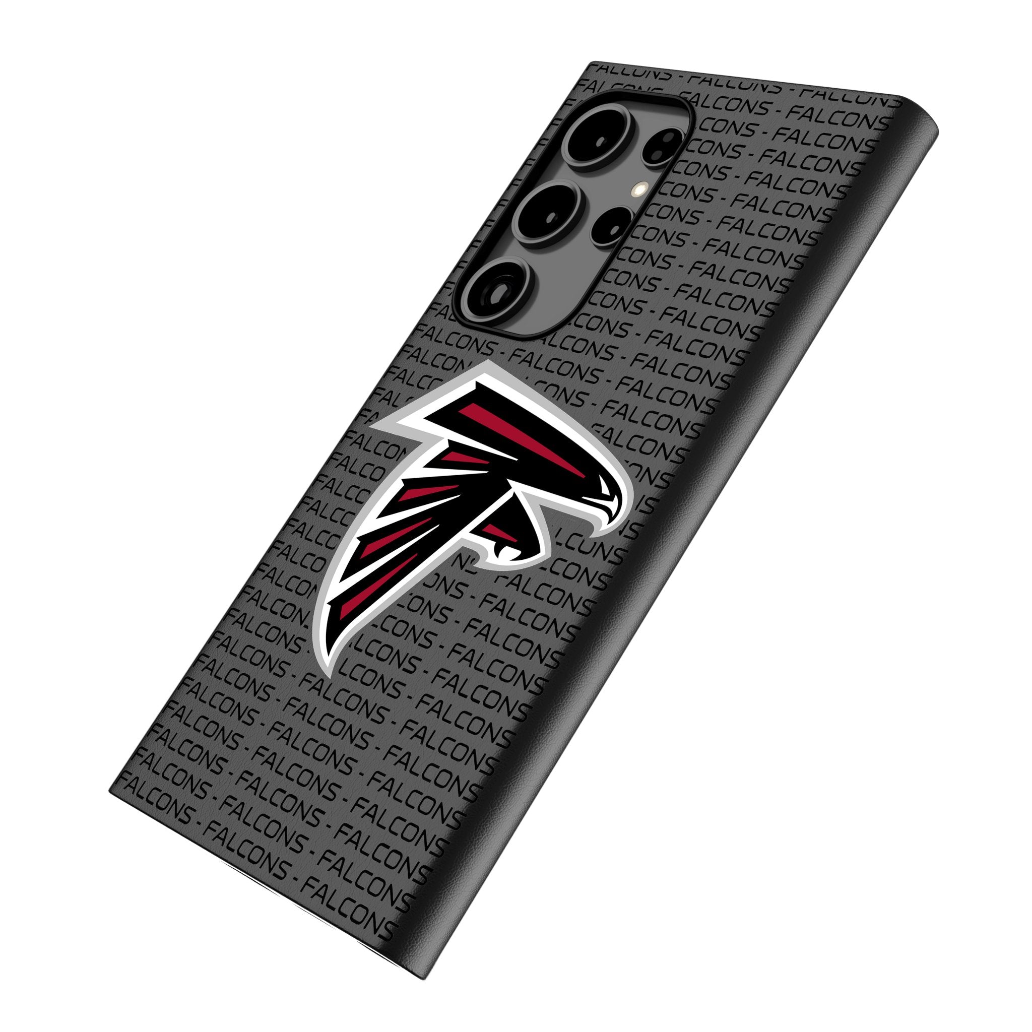 Atlanta Falcons MagSafe Compatible Phone Case for Samsung Galaxy - Durable Text Backdrop Design, Perfect for Game Day & Falcons Fans