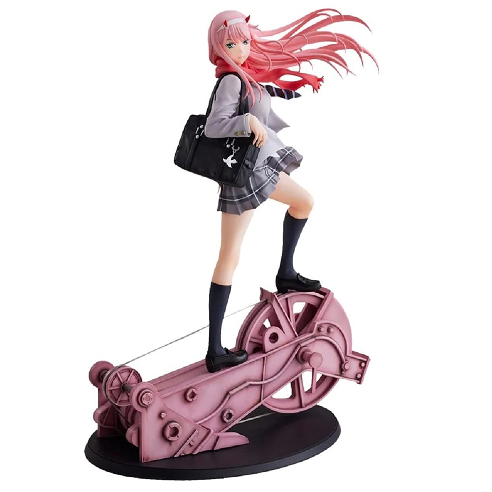 21cm Anime Darling in The FRANXX Action Figure - Zero Two 02 Red Clothes Bunny Girl PVC Collectible Model | Perfect Gift for Anime Fans & Collectors | Display for Home, Office, or Gaming Room Decor