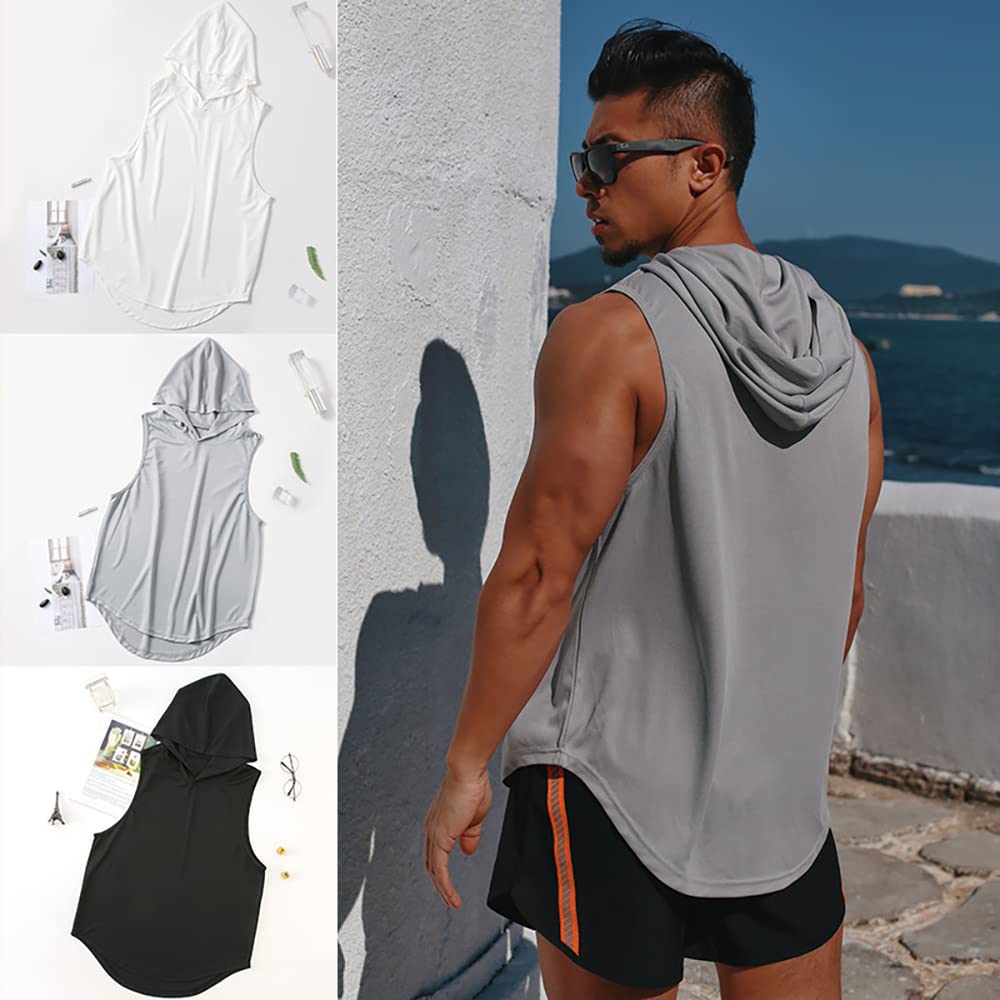 Men's Muscle Tank Tops - Gym Workout Shirts, Sleeveless Fitness T-Shirts & Athletic Hoodies for Men | Perfect for Weightlifting, Running & Summer Sports