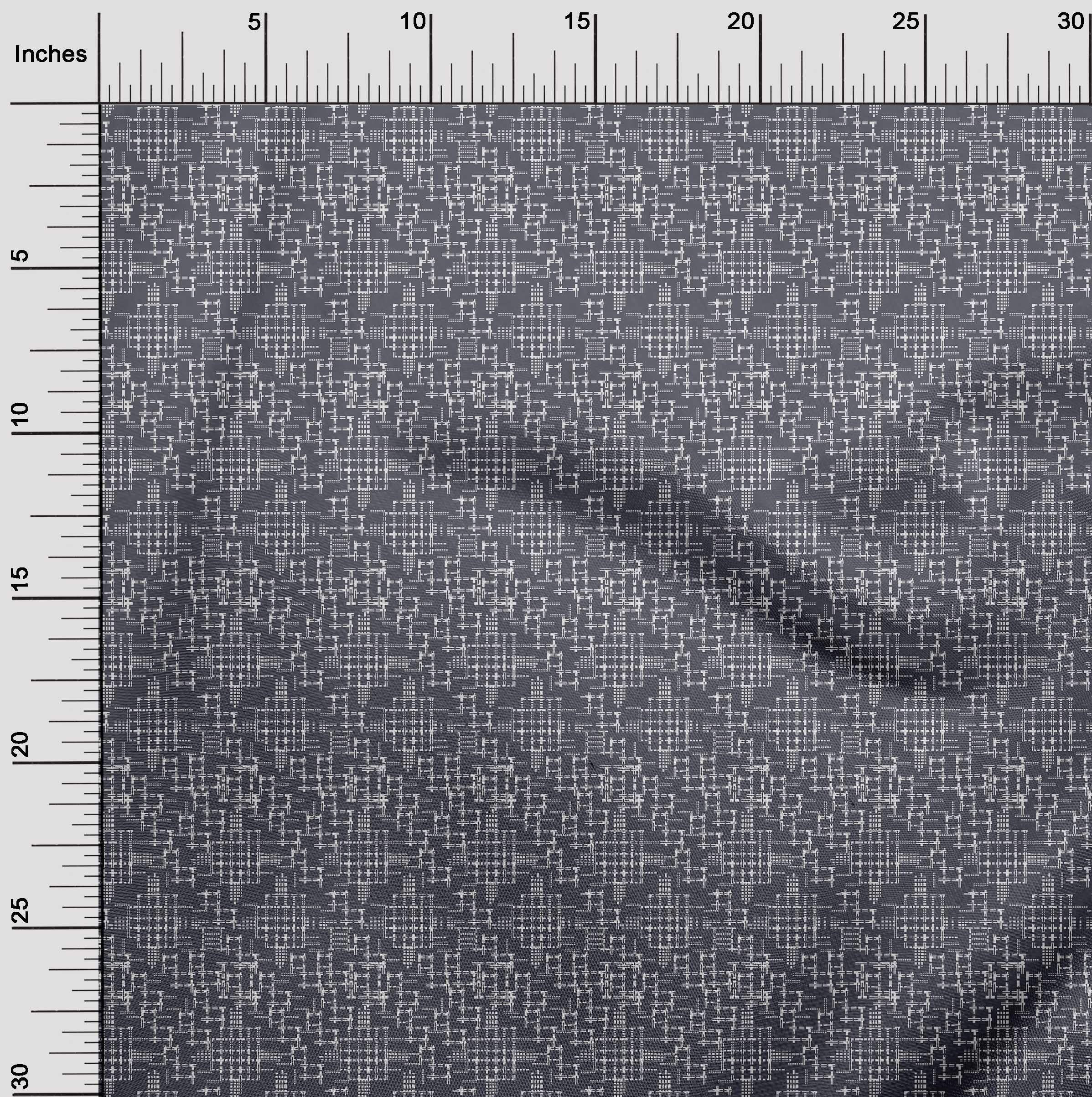 oneOone Polyester Spandex Fabric - Geometric Maze Kasuri Print Stretch Fabric 56