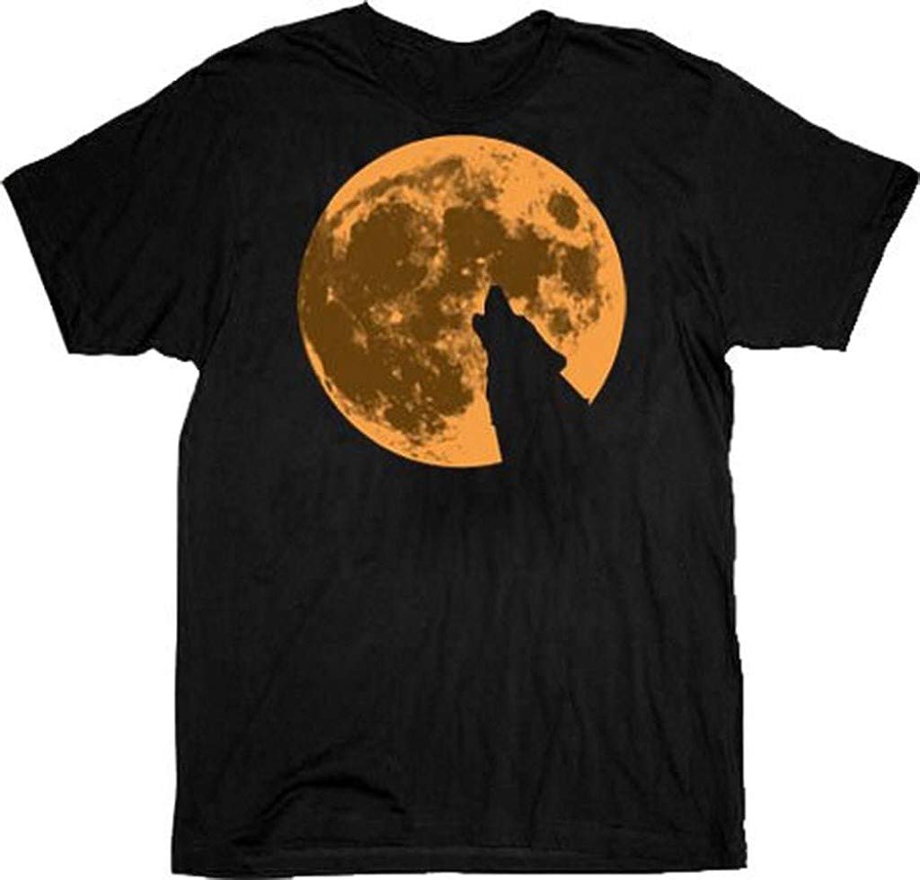 Howling Werewolf Moon T-Shirt for Men - Gothic Horror Style