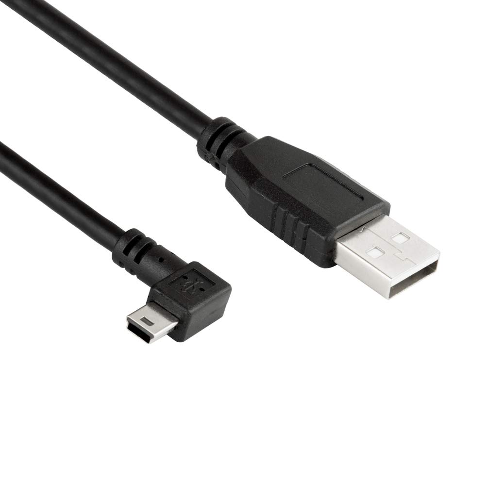 Garmin Nuvi Car Charger Cable - USB to Right Angle Mini USB Charger Wire for TomTom/Zumo Satellite Navigation (3m/9.8ft) - Perfect for Road Trips & GPS Navigation in Vehicles