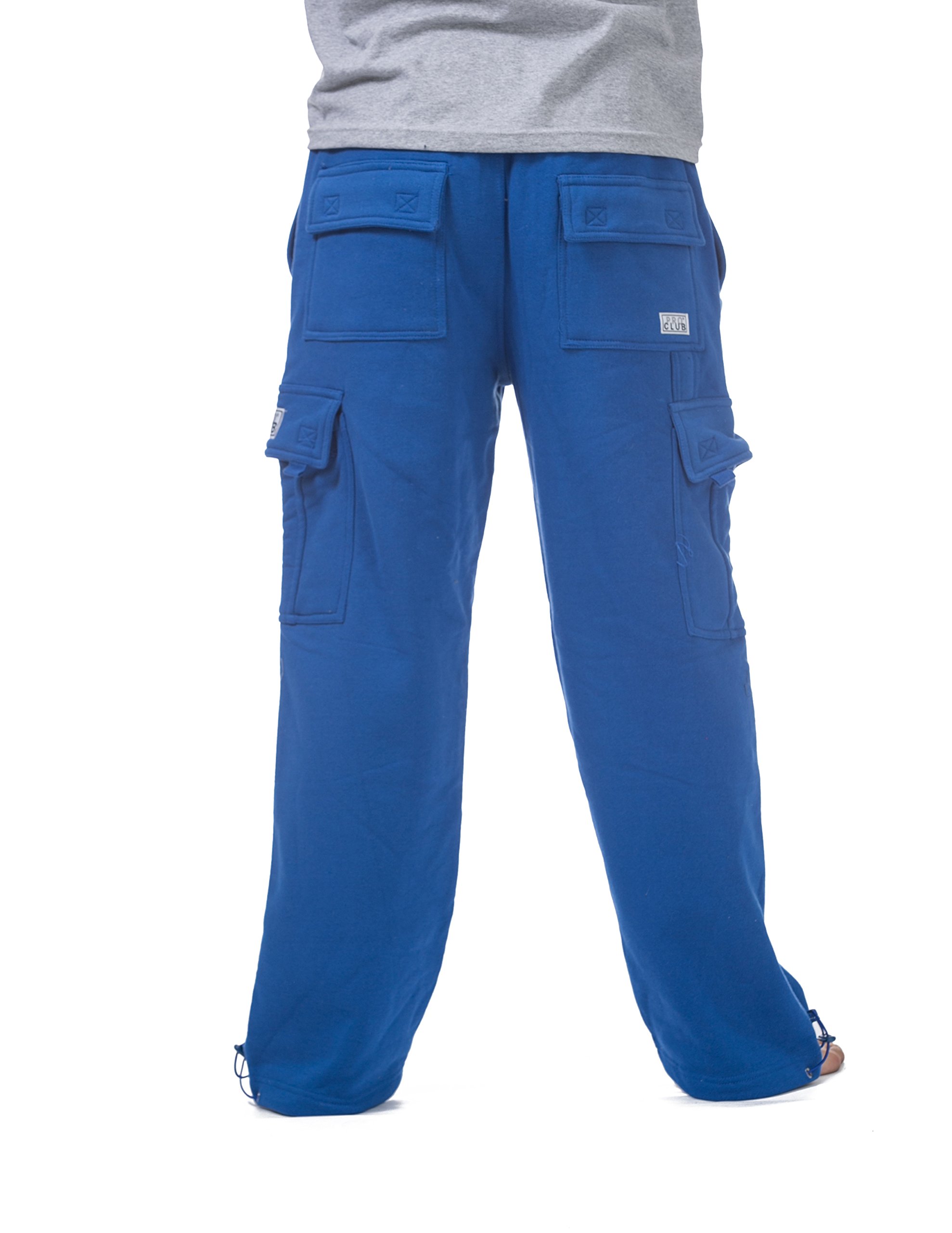 Pro Club Men's Heavyweight Fleece Cargo Pants - Comfortable Winter Work Pants for Outdoor Activities, Hiking & Casual Wear