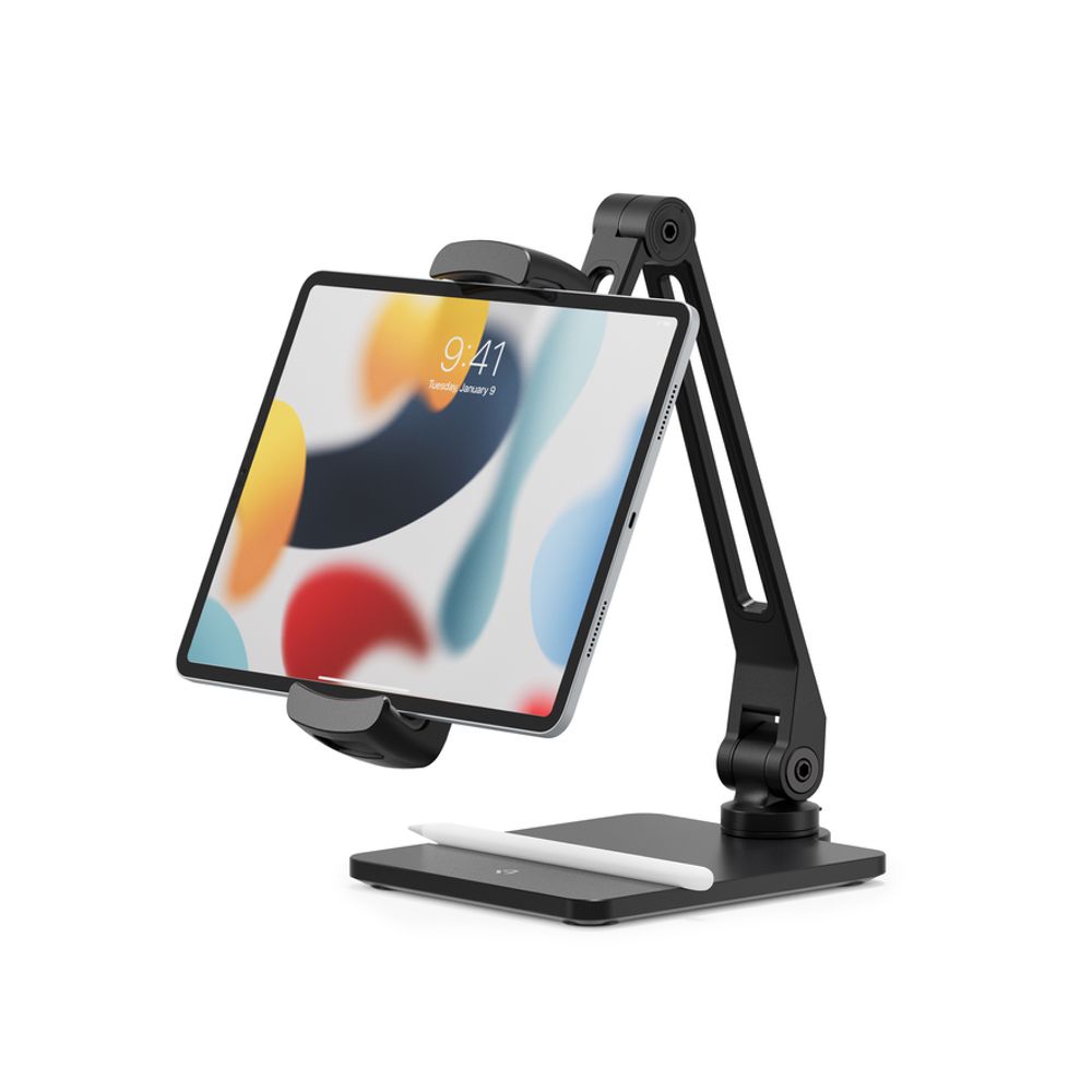 Twelve South HoverBar Duo 2nd Gen - Adjustable Tablet Stand for iPad, iPhone & Smartphones - Perfect for Home Office, Kitchen & Bedroom Use