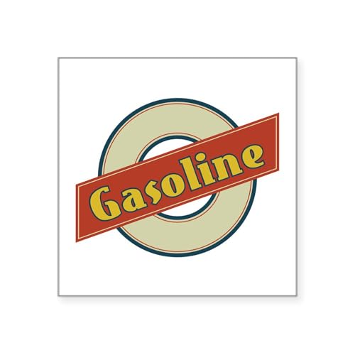 White - Gasoline Sticker