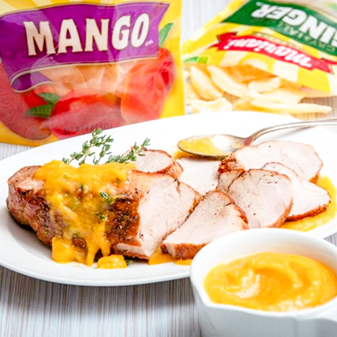 Premium Philippine Dried Mango Snacks - Healthy Vegan & Gluten Free Treat for Kids & Adults - No Preservatives - 4oz (Pack of 4) - Perfect for Lunchboxes, Office Snacks & Travel