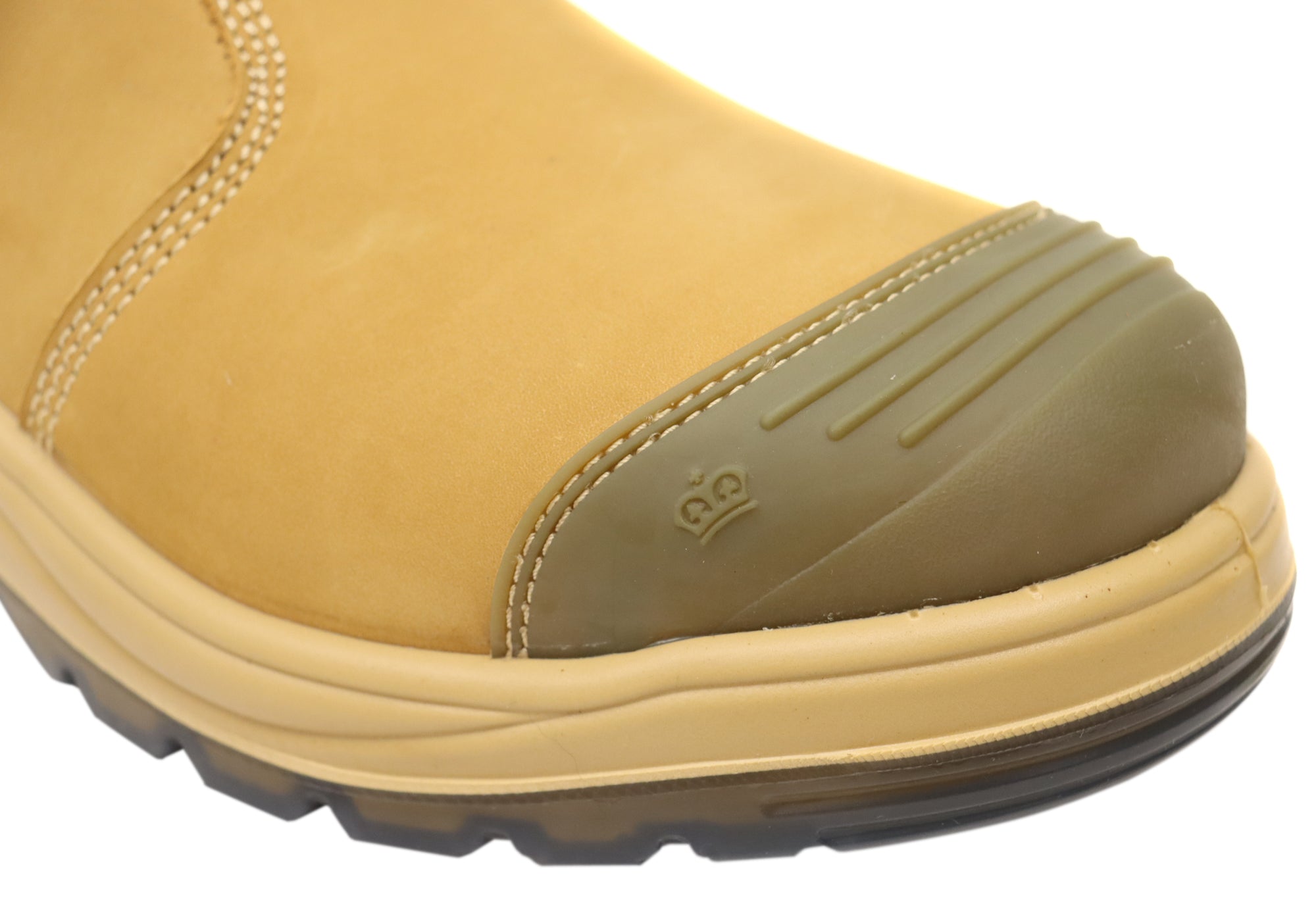 KingGee Men's Steel Toe Safety Work Boots with Gusset & Scuff Cap - Durable Construction Work Boots for Electricians, Builders and Industrial Workers