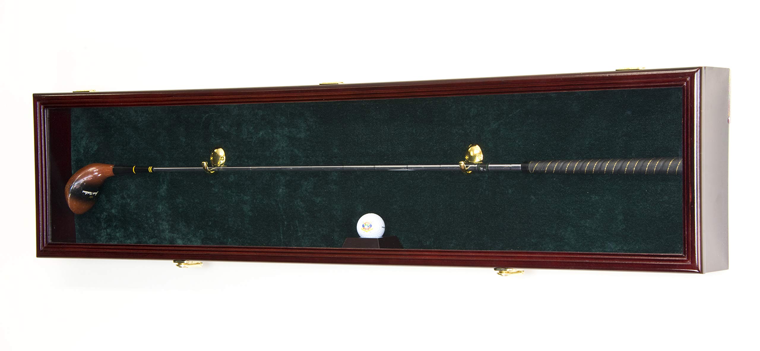 Premium Golf Club Storage Case - Lockable Golf Ball Putter Driver Iron Display Cabinet with 98% UV Protection | Perfect for Home, Office & Clubhouse Organization