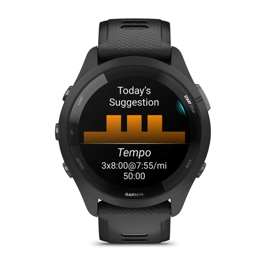 Garmin Forerunner 266 GPS Running Watch - Advanced Performance Metrics, Heart Rate Monitor & Smart Notifications | Perfect for Marathon Training, Trail Running & Outdoor Fitness Tracking