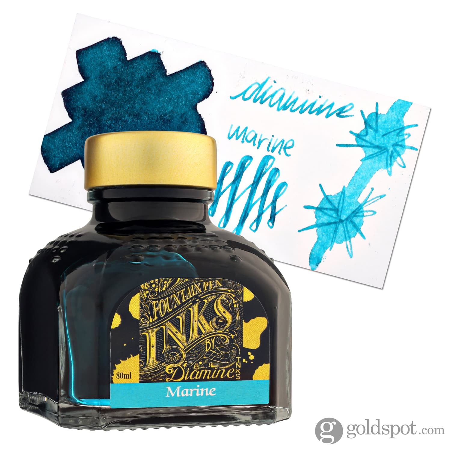 Premium Diamine Bottled Ink & Cartridges - Marine Blue for Fountain Pens | Ideal for Calligraphy, Writing & Art Projects