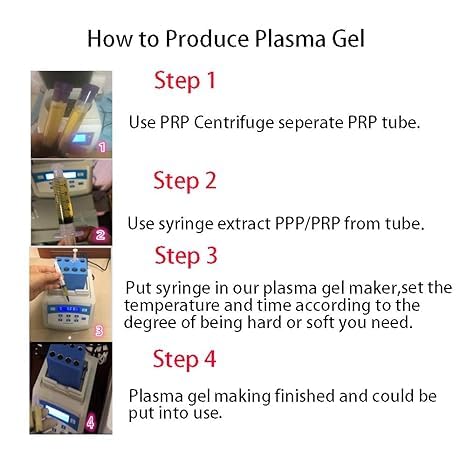 Portable 110V PRP PPP Gel Maker Heater Machine - 5ml x 12 Tubes, Digital Display Plasma Bio-Filler Gel Heating Instrument for Home Beauty & Professional Spa Treatments