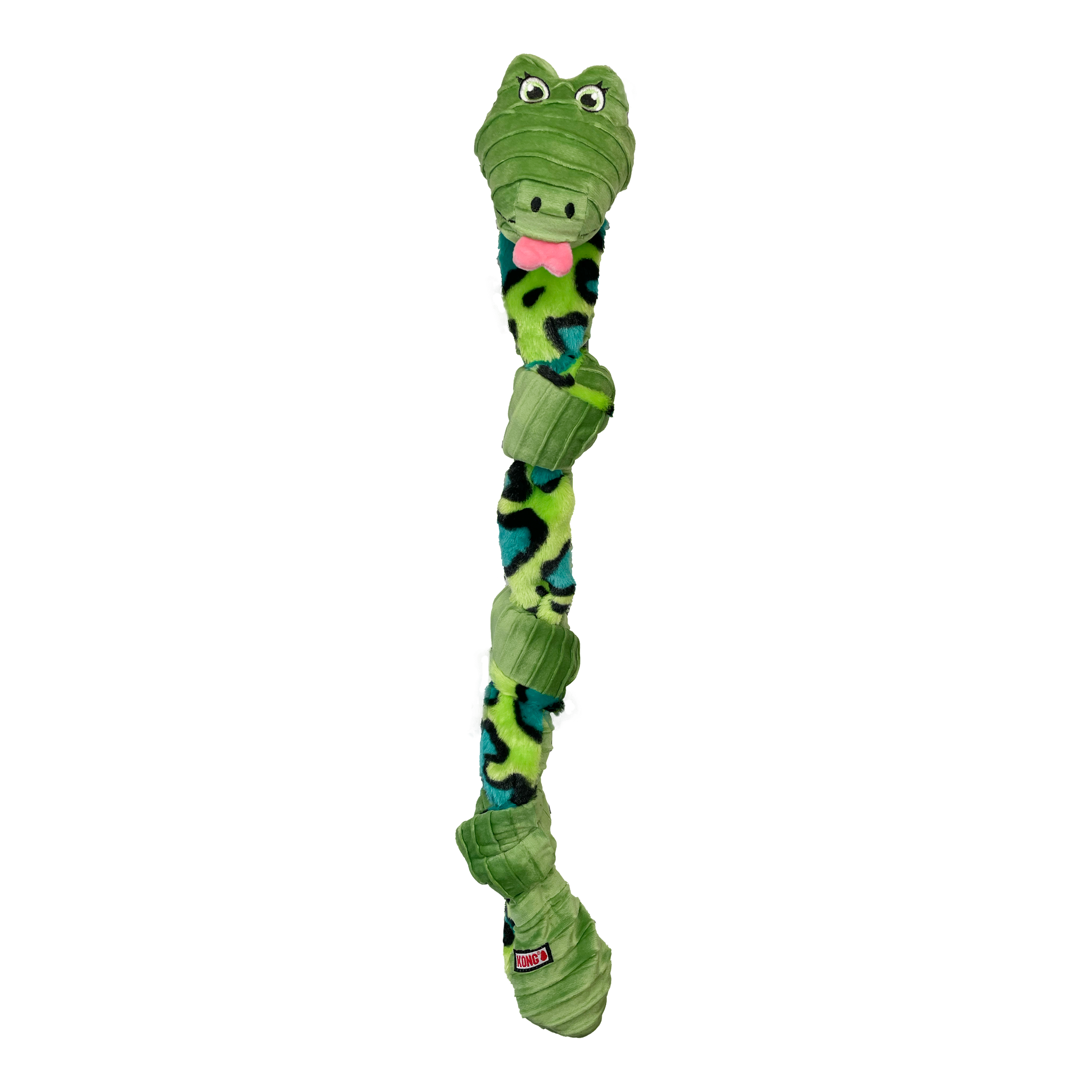 KONG Knots Snake Plush Dog Toy with Internal Rope & Squeaker - Durable Chew Toy for Aggressive Chewers, Interactive Play & Training - Perfect for Small, Medium & Large Dogs