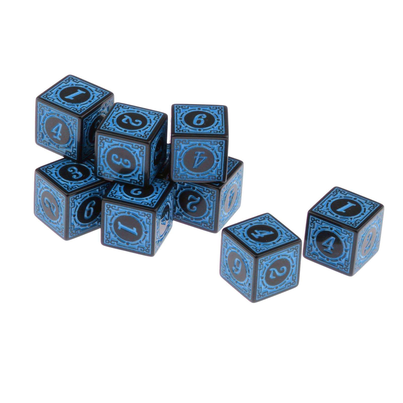 Fancyes 10-Pack Kids Tabletop Game Set - Fun Interactive Board Games for Children Ages 3-8, Blue - Perfect for Family Game Nights, Birthday Parties & Indoor Playtime