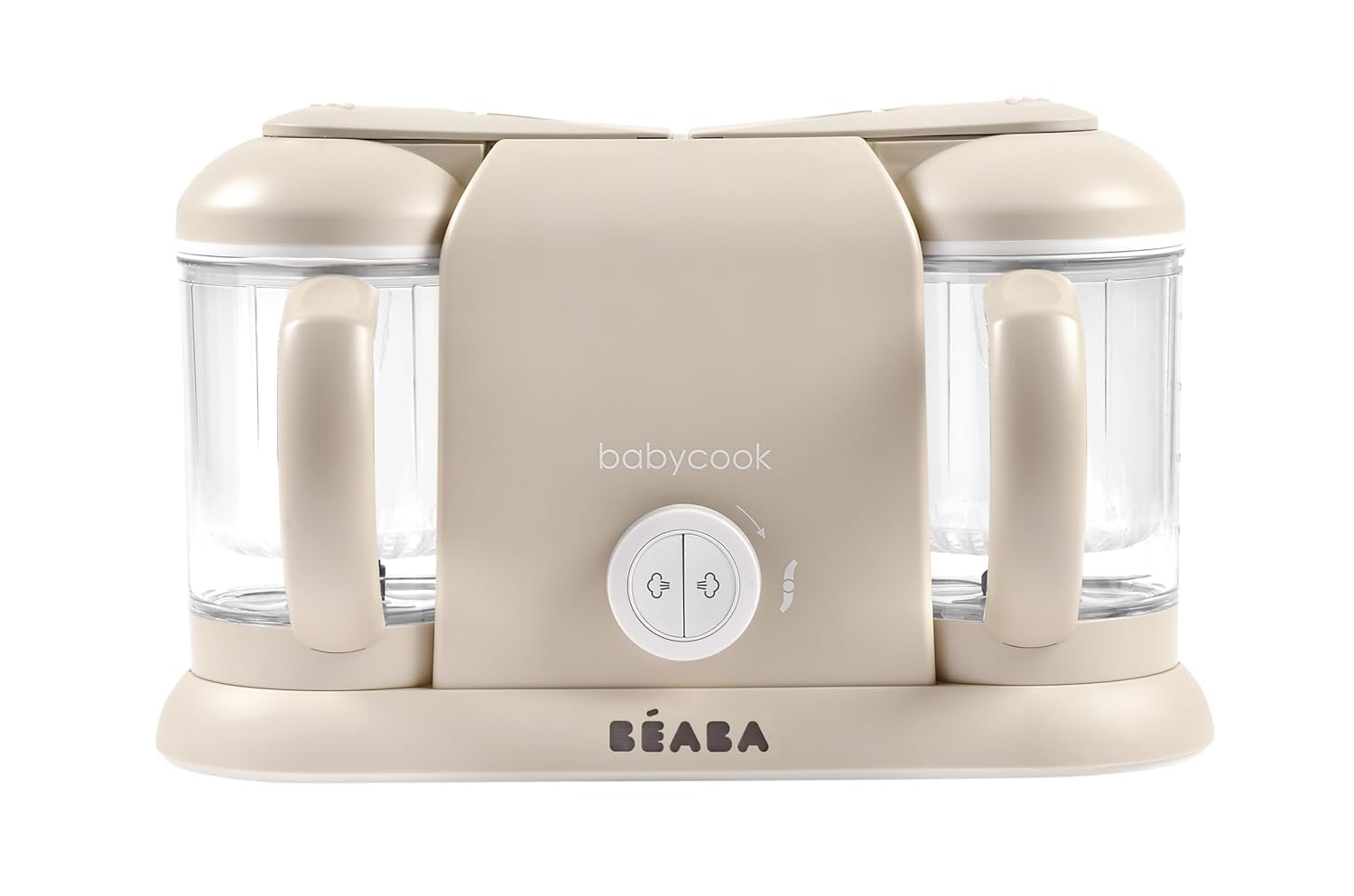 BEABA Babycook Duo 4-in-1 Baby Food Maker - Steamer, Blender & Grinder for Homemade Purees with Auto Steam Cooking, 9.1 Cup Capacity (54 Servings in 20 Mins) - Perfect for Busy Parents Making Healthy Baby Food at Home