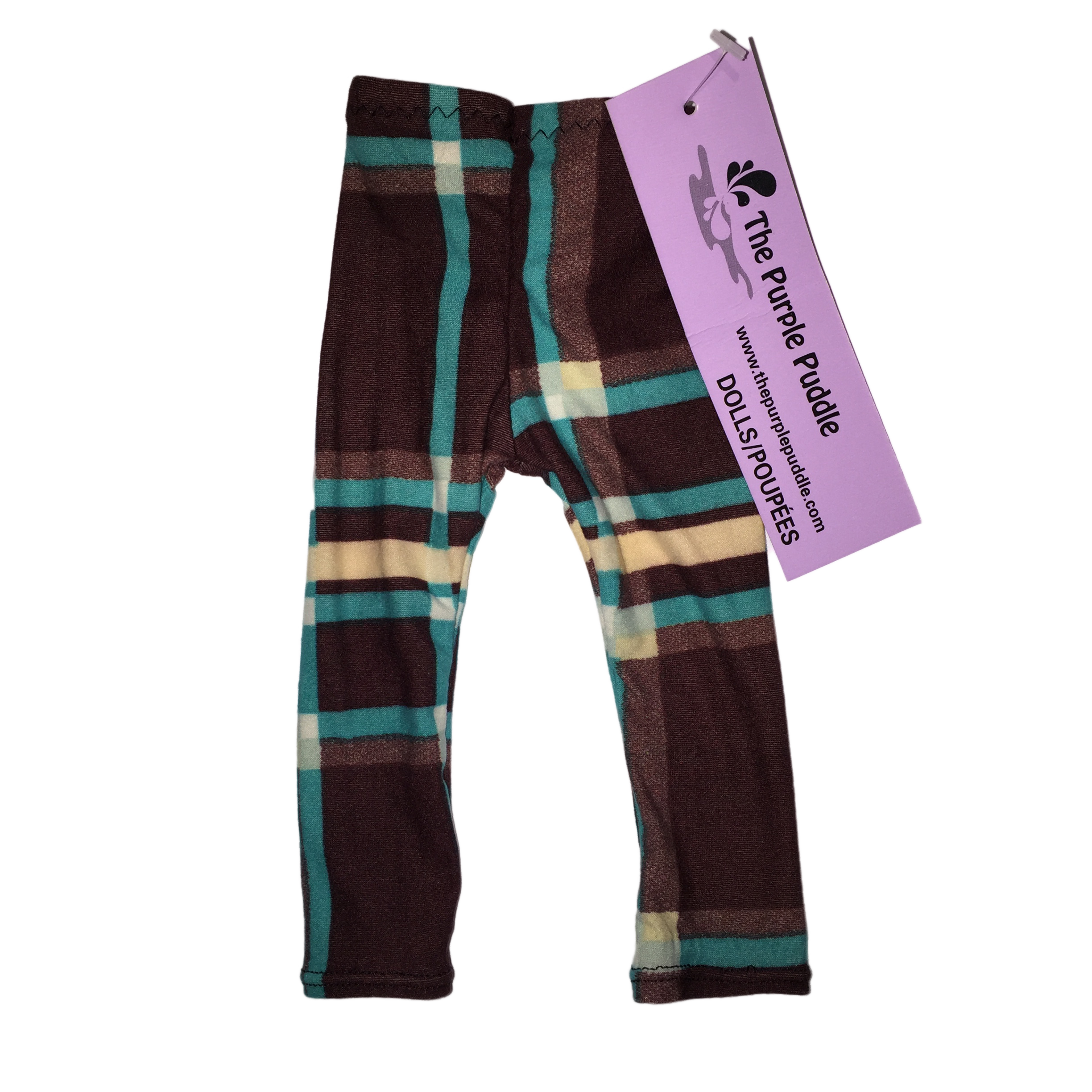 Darcy Plaid Doll Leggings for Women - Soft Stretchy Printed Tights - Cute Casual Outfit for Fall, Winter & Spring - Perfect for Daily Wear, Lounge, Office & Date Nights