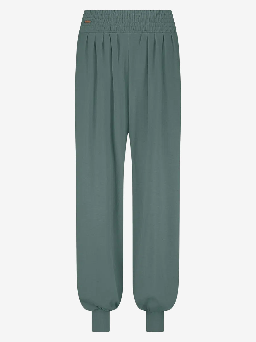 Urban Goddess Jaya Harem Yoga Pants for Women - High Waisted Stretchy Forest Green Workout Leggings | Perfect for Yoga, Gym, Lounge & Everyday Wear