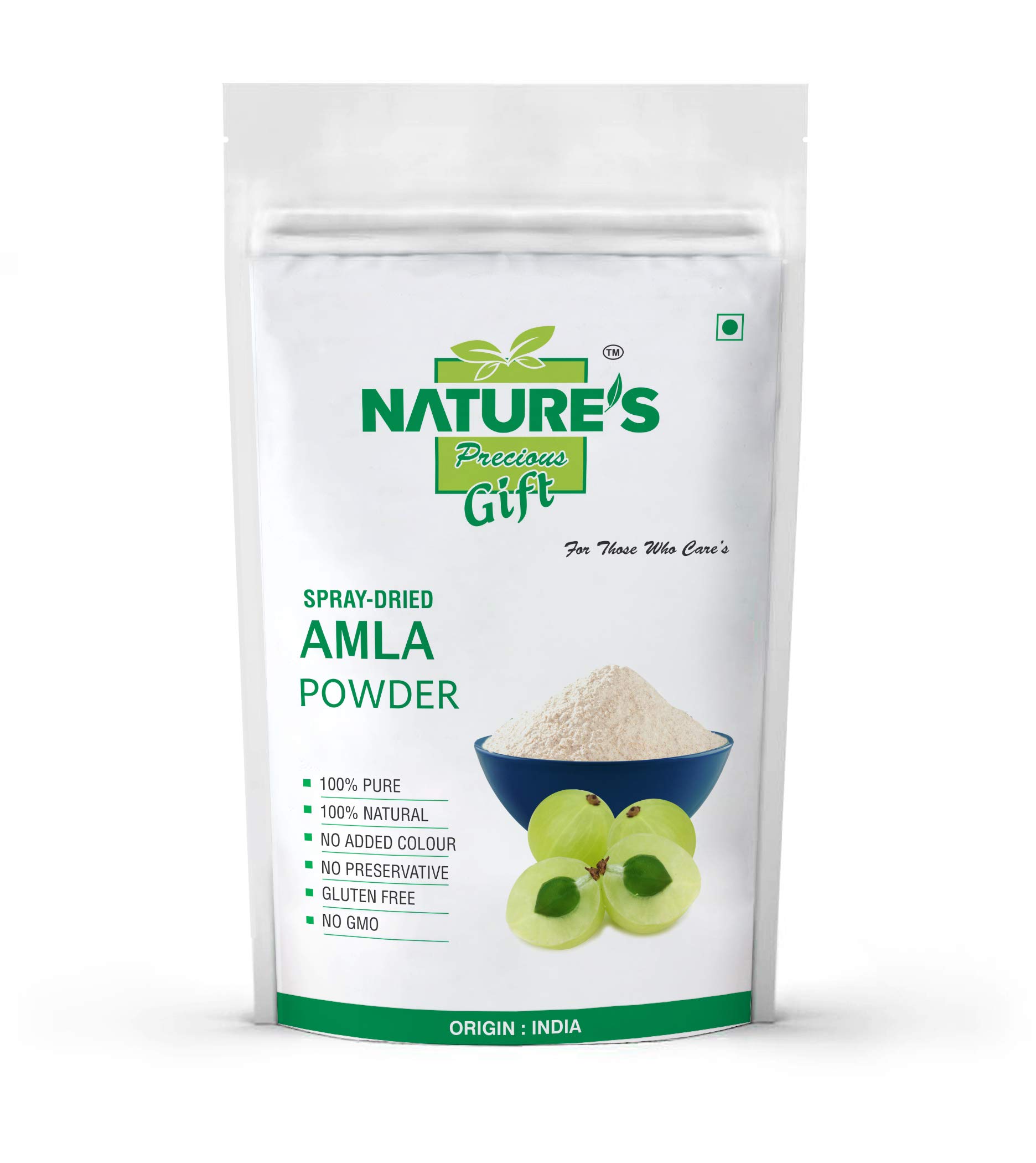 Organic Amla Powder (500g) - 100% Pure Indian Gooseberry Superfood for Hair Growth, Skin Care & Immunity Boost - Perfect for Smoothies, Face Masks & Ayurvedic Recipes