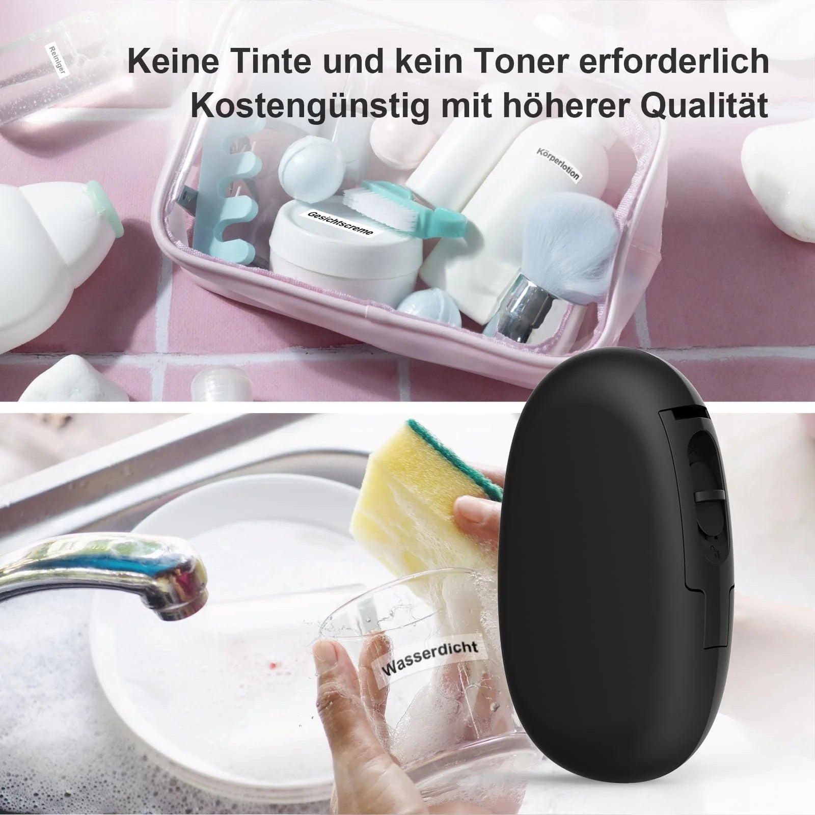 SUPVAN Katasymbol Mini Bluetooth E10 Portable Label Printer - Self-Adhesive Sticker Maker for iOS & Android - Perfect for Home, Office, Retail & Warehouse Organization