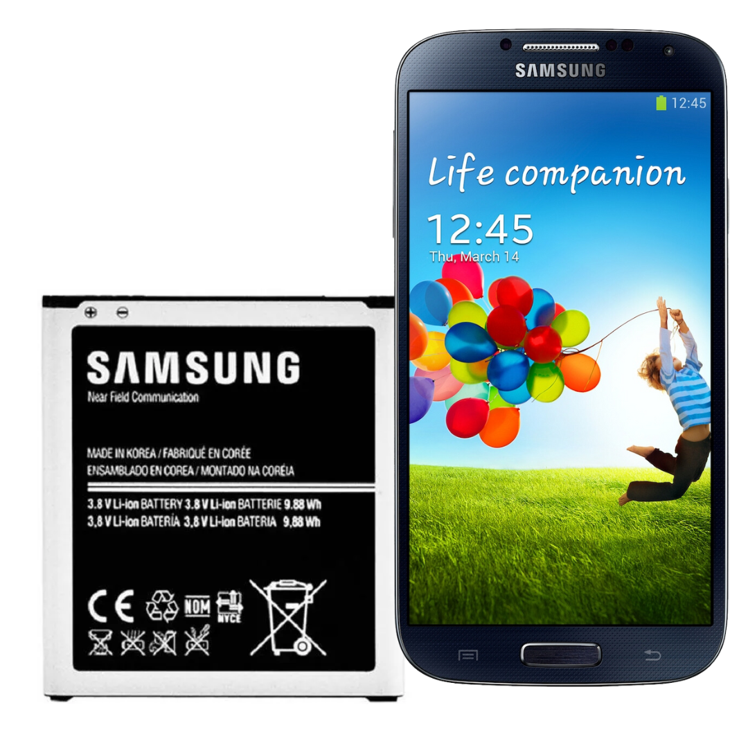 Original Samsung Galaxy S4 Replacement Battery - 2600mAh Li-ion for Galaxy S4 i9500 (Use for Extended Gaming, Streaming & Daily Tasks)
