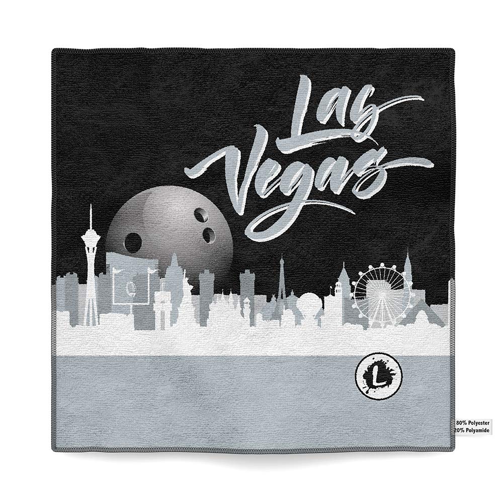 Custom Logo Infusion Bowling Towel - Dye-Sublimated Microfiber Sports Towel with One-Sided Print - Las Vegas Football Team Design 0682LVR - Perfect for Bowling Leagues, Sports Events & Fan Gifts