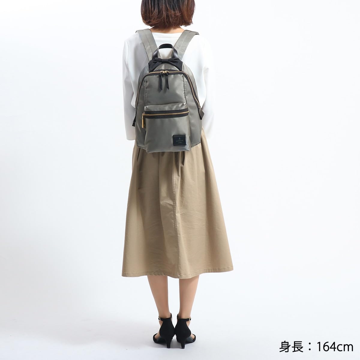 Lanvin on Blue 480211 Trocadero Women's Black Backpack - Stylish Designer Handbag for Work, Travel & Everyday Use