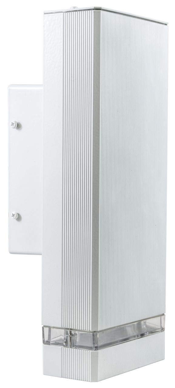 DW3570-W White Powder Coated Cast Aluminum Downlight Wall Fixture - Modern Outdoor Lighting for Patio, Garden & Entryway