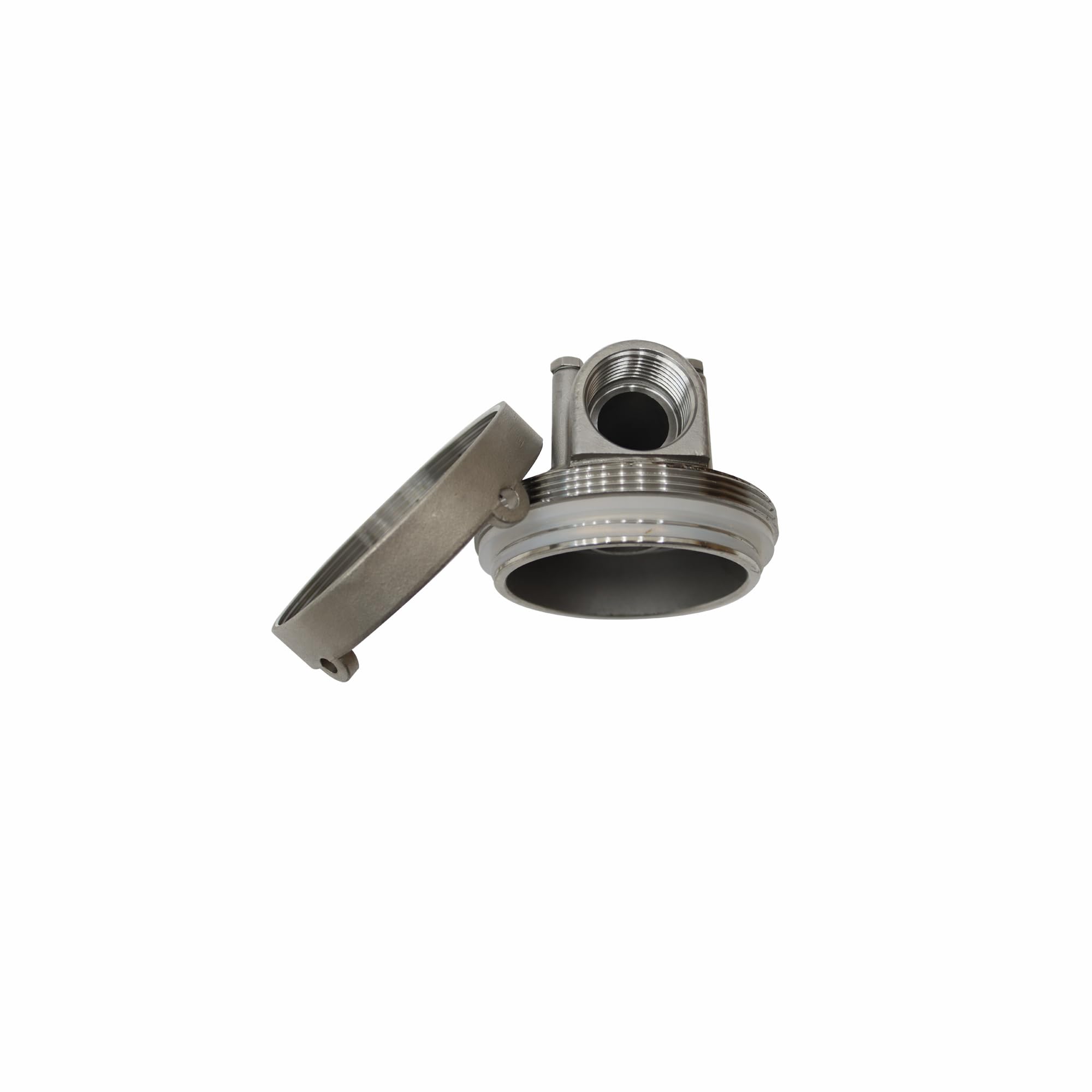 Heavy Duty 10 Inch Stainless Steel Water Filter Housing with 1 Inch NPT Inlet/Outlet - Includes Bracket and Wrench Pin for Whole House Water Filtration System | Perfect for Residential, Commercial and Industrial Water Purification Applications