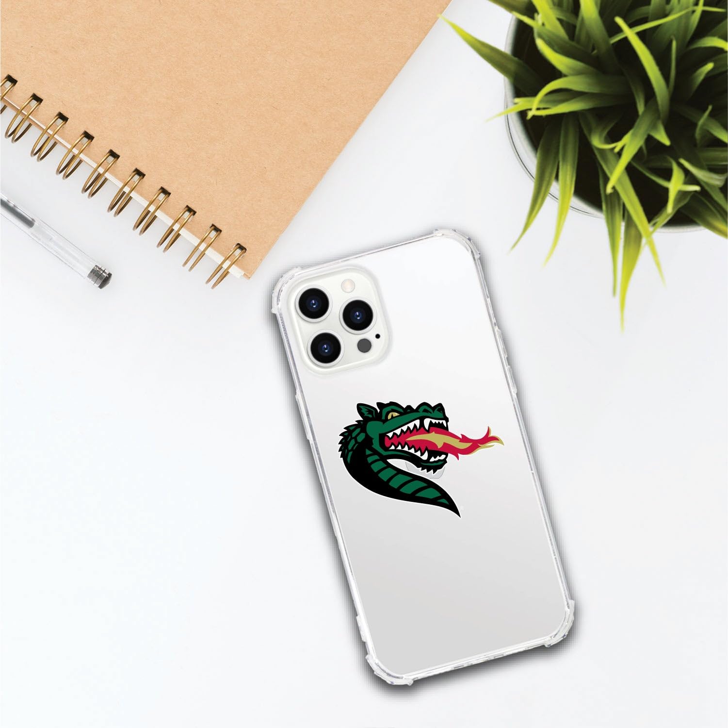 OTM Essentials Durable Tough Edge Phone Case for iPhone 13 Pro - Classic White | University of Alabama at Birmingham Design | Perfect for School, Work & Everyday Protection
