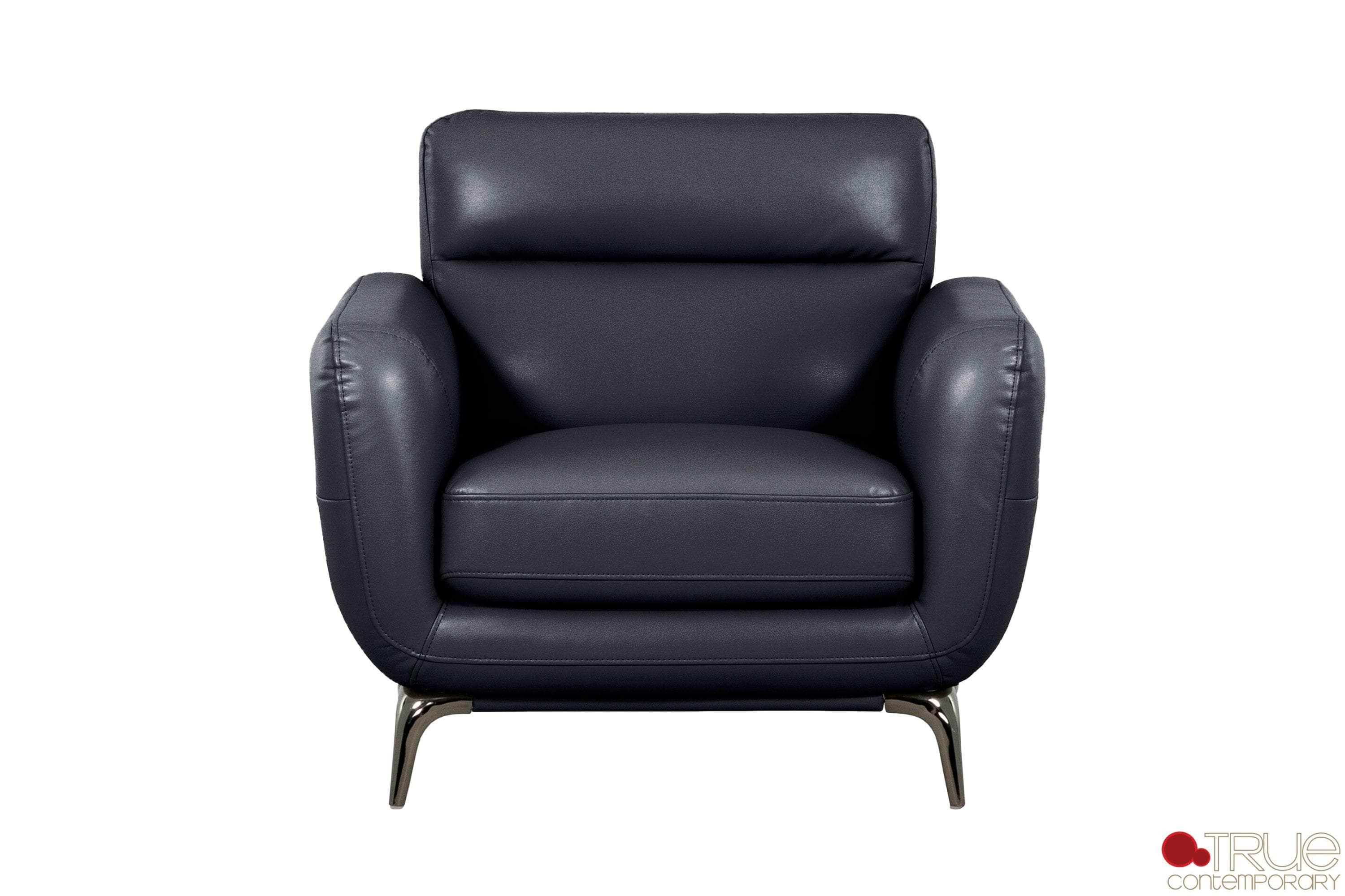 William 3-Piece Tufted Faux Leather Sofa Set with Loveseat - 2 Color Options | Modern Living Room Furniture for Small Spaces & Apartments