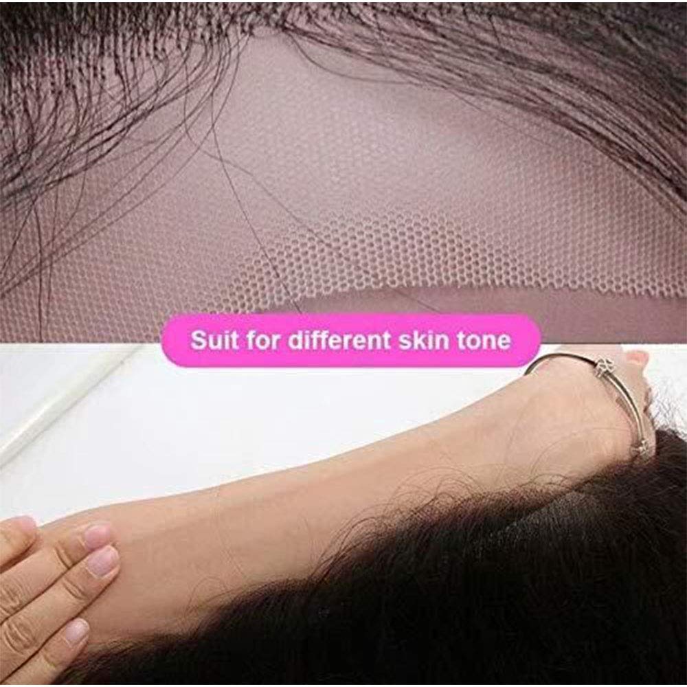 QUINLUX 13x6 HD Transparent Lace Front Wig - 150% Density 24 Inch Brazilian Human Hair Deep Wave - Pre Plucked Glueless Invisible Hairline for Women | Perfect for Daily Wear, Cosplay & Special Occasions
