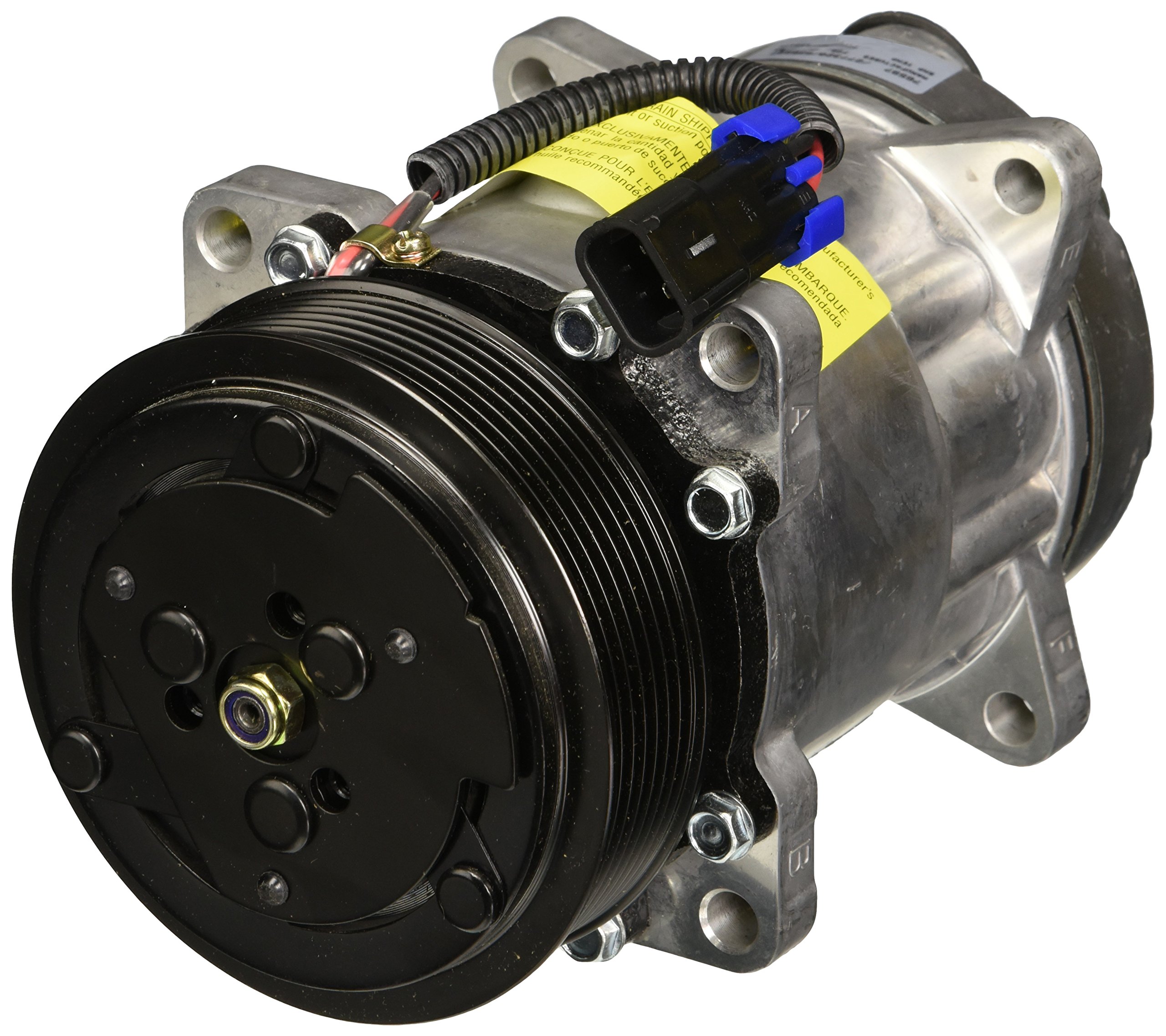Four Seasons New Sanden/Sankyo SD7H15 A/C Compressor with Clutch - 78597 - Perfect for Car AC Repair & Replacement