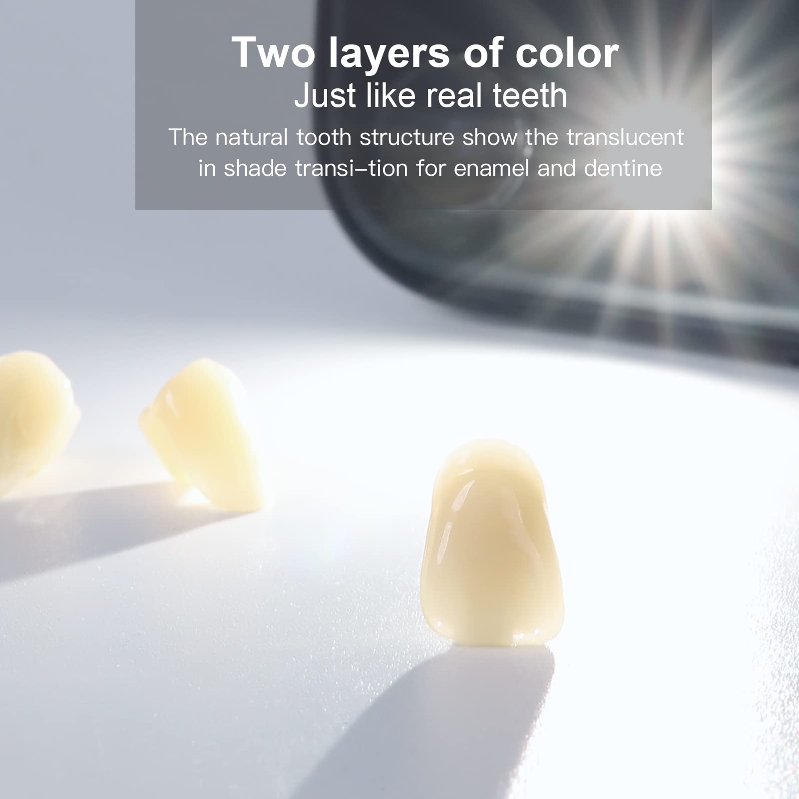 112 Pcs A2 T8 Shade Dental Acrylic Resin Teeth for Dentures - Synthetic Polymer Replacement Teeth for Halloween Costumes, Horror Props & DIY Crafts (4 Sets of 28pcs) - Perfect for Cosplay, Dental Practice & Special Effects Makeup